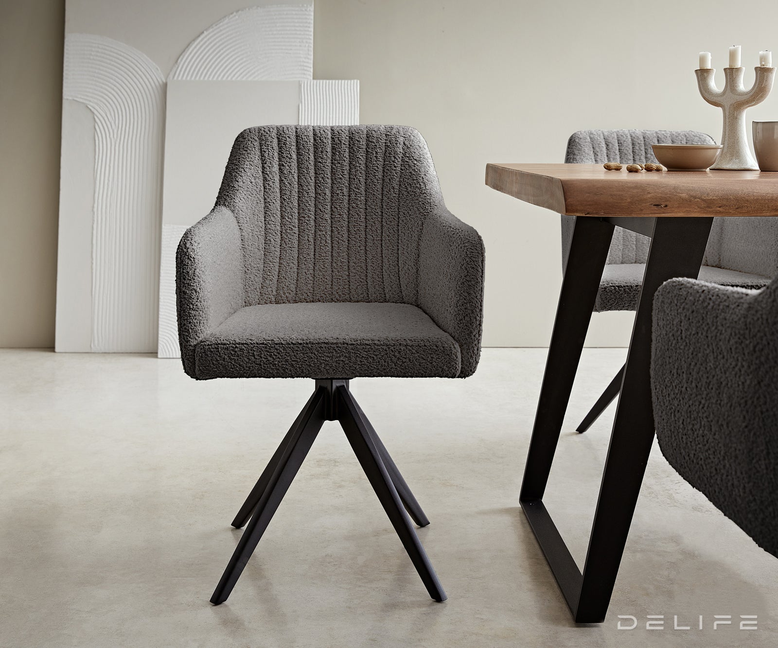 Jedilni stol Greg, Material: Bukle