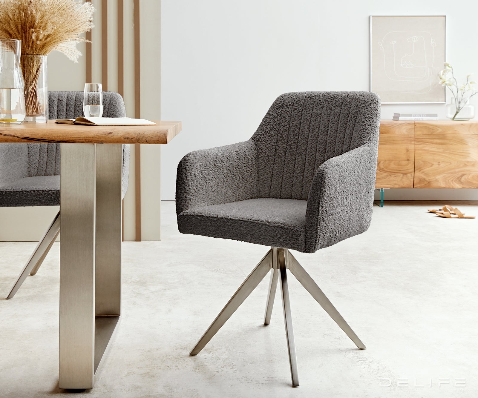 Jedilni stol Greg, Material: Bukle