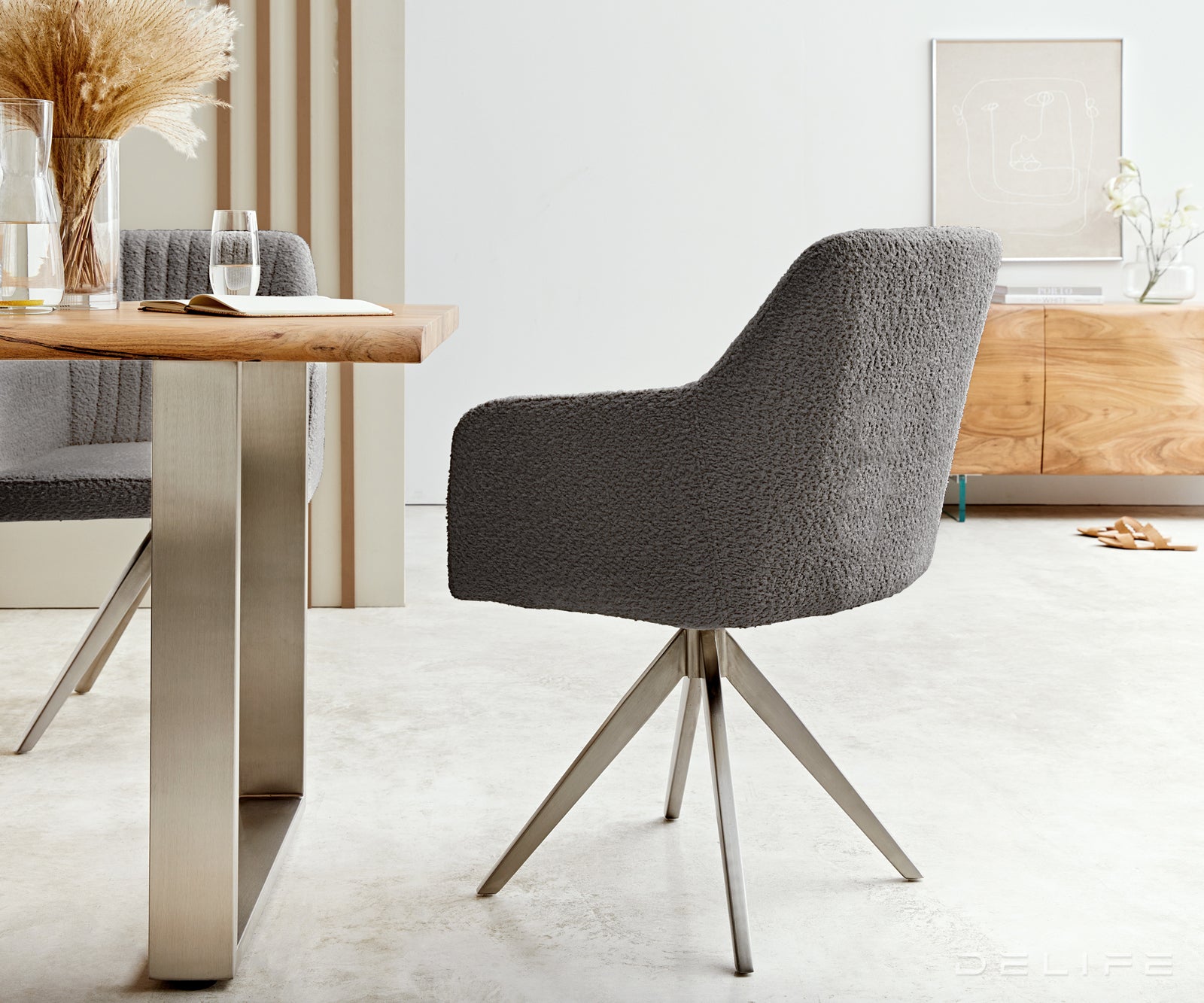 Jedilni stol Greg, Material: Bukle