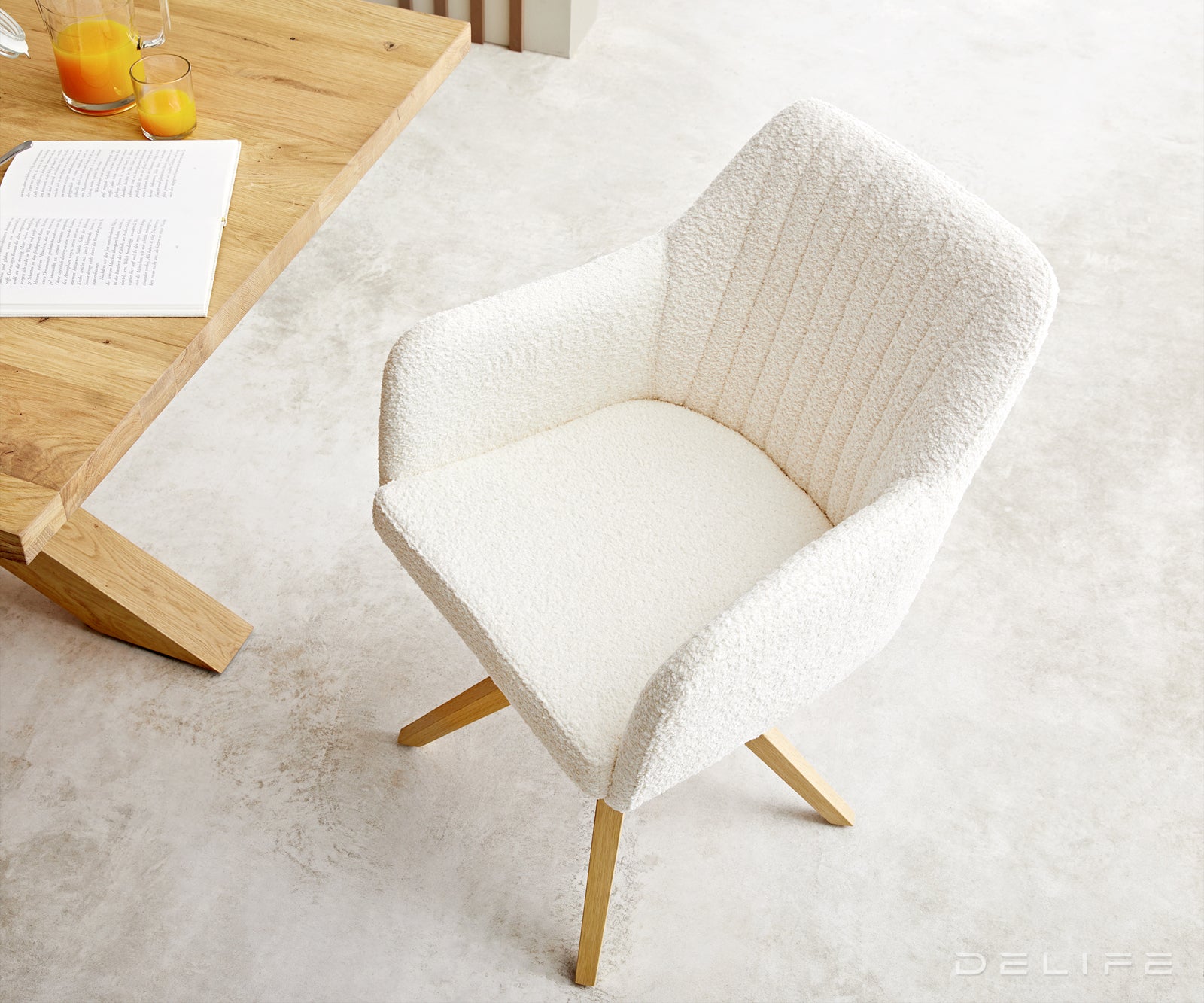 Jedilni stol Greg, Material: Bukle