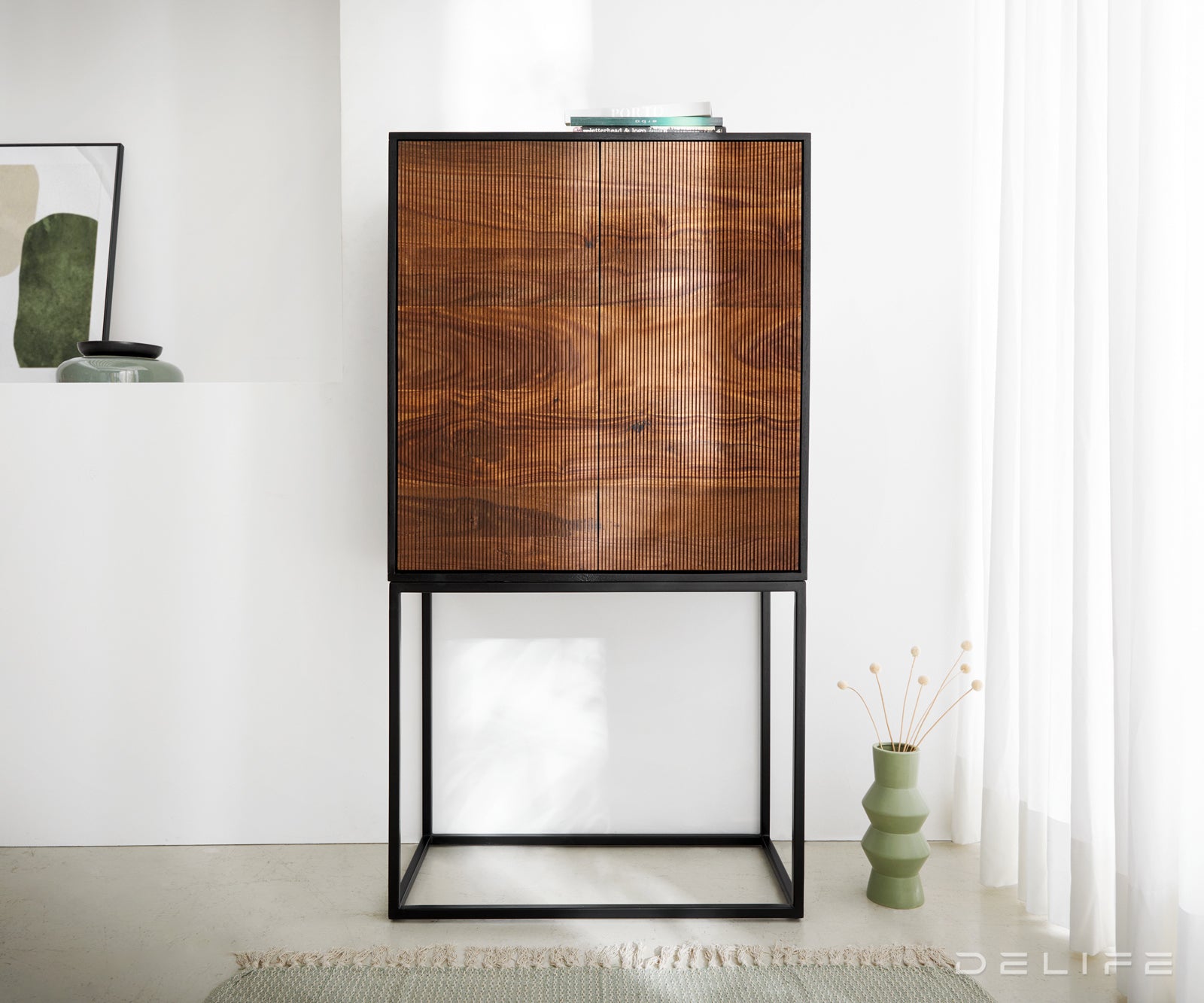 Visoka komoda Vaag, 80x150cm, Material: Sheesham