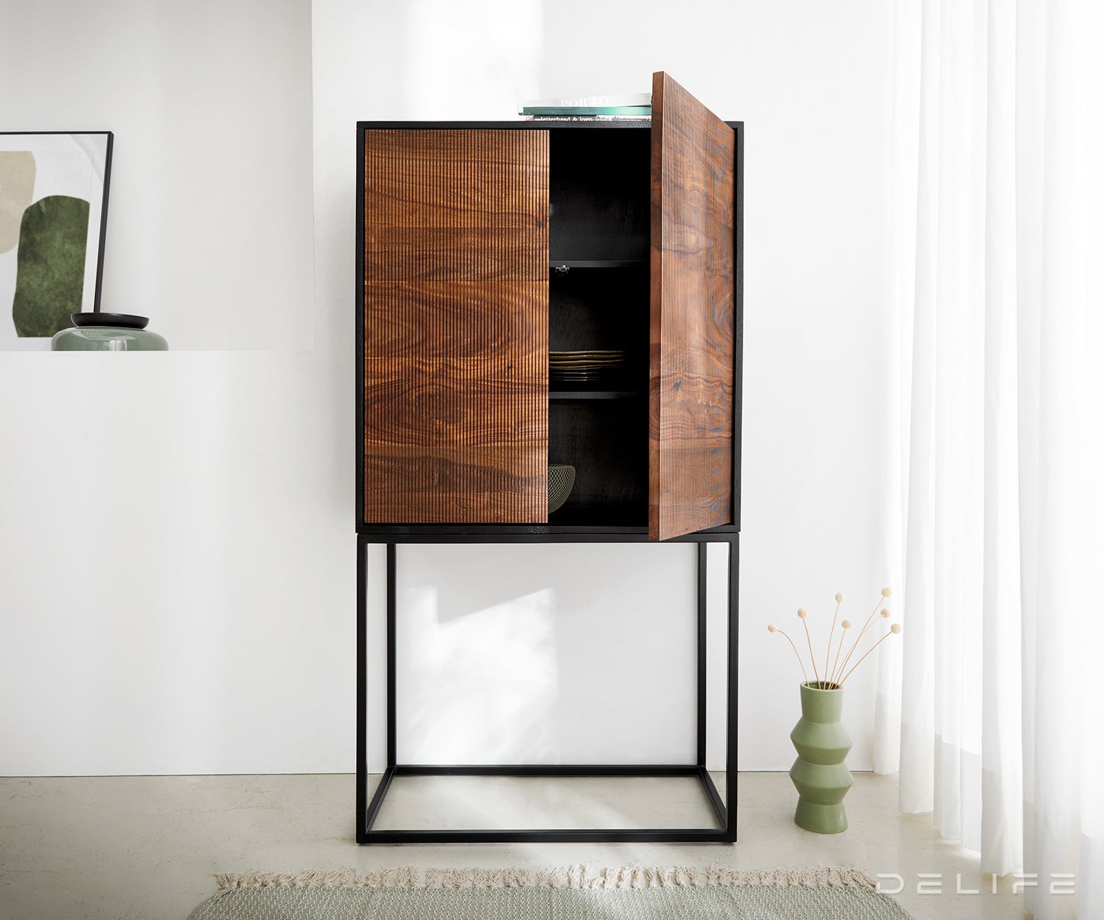 Visoka komoda Vaag, 80x150cm, Material: Sheesham