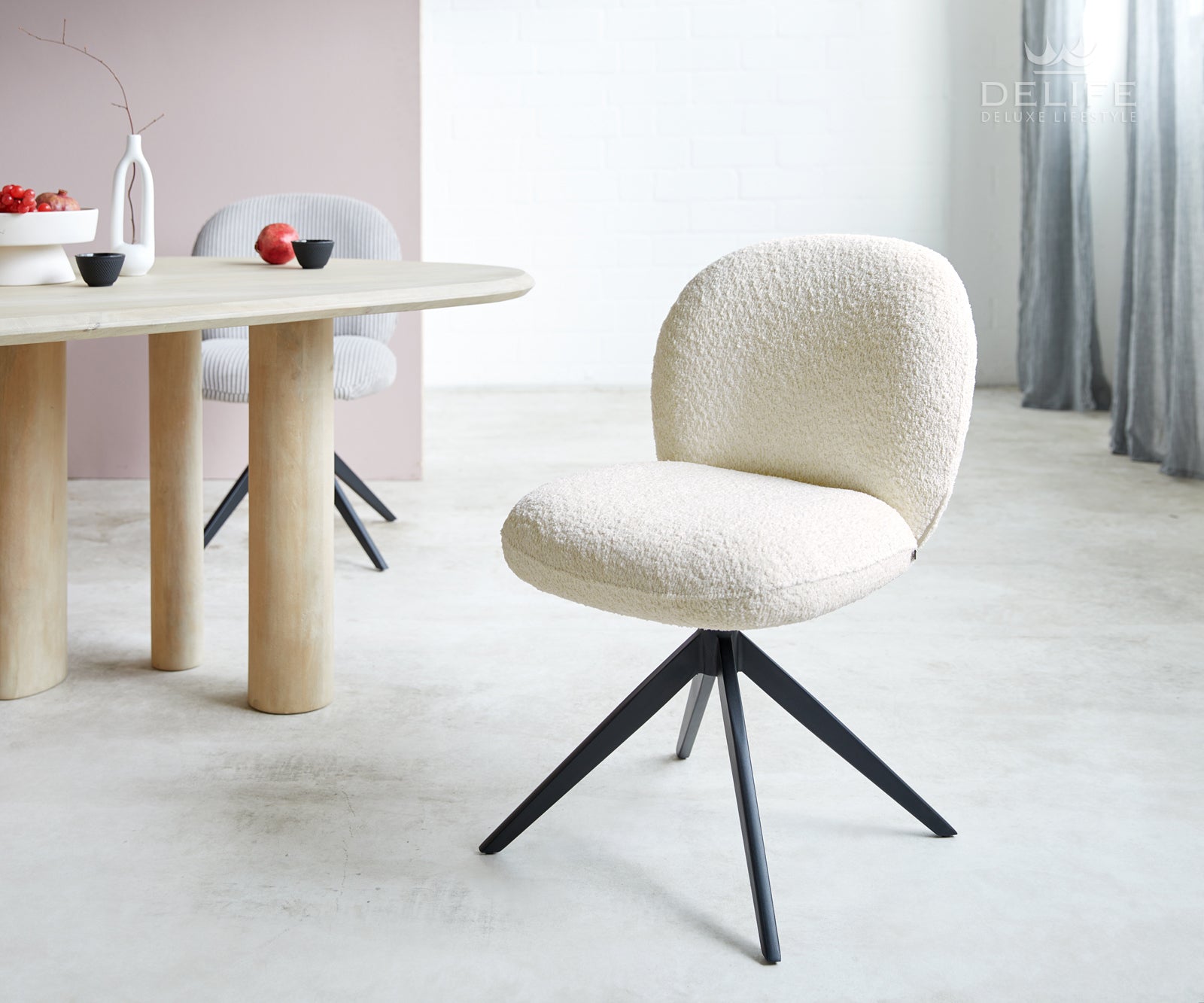 Jedilni stol Nube, Material: Bukle