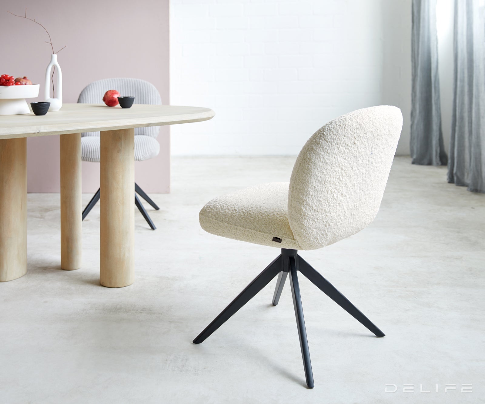 Jedilni stol Nube, Material: Bukle