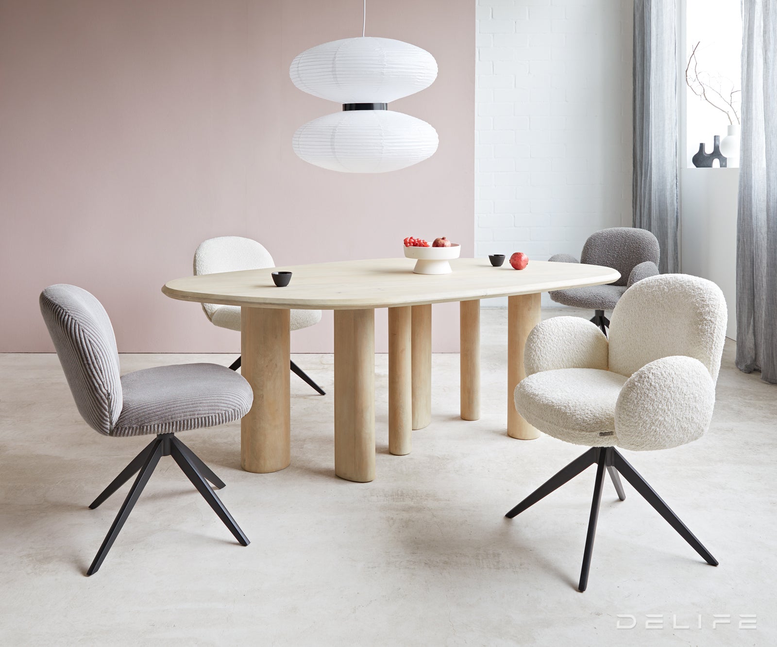 Jedilni stol Nube, Material: Bukle