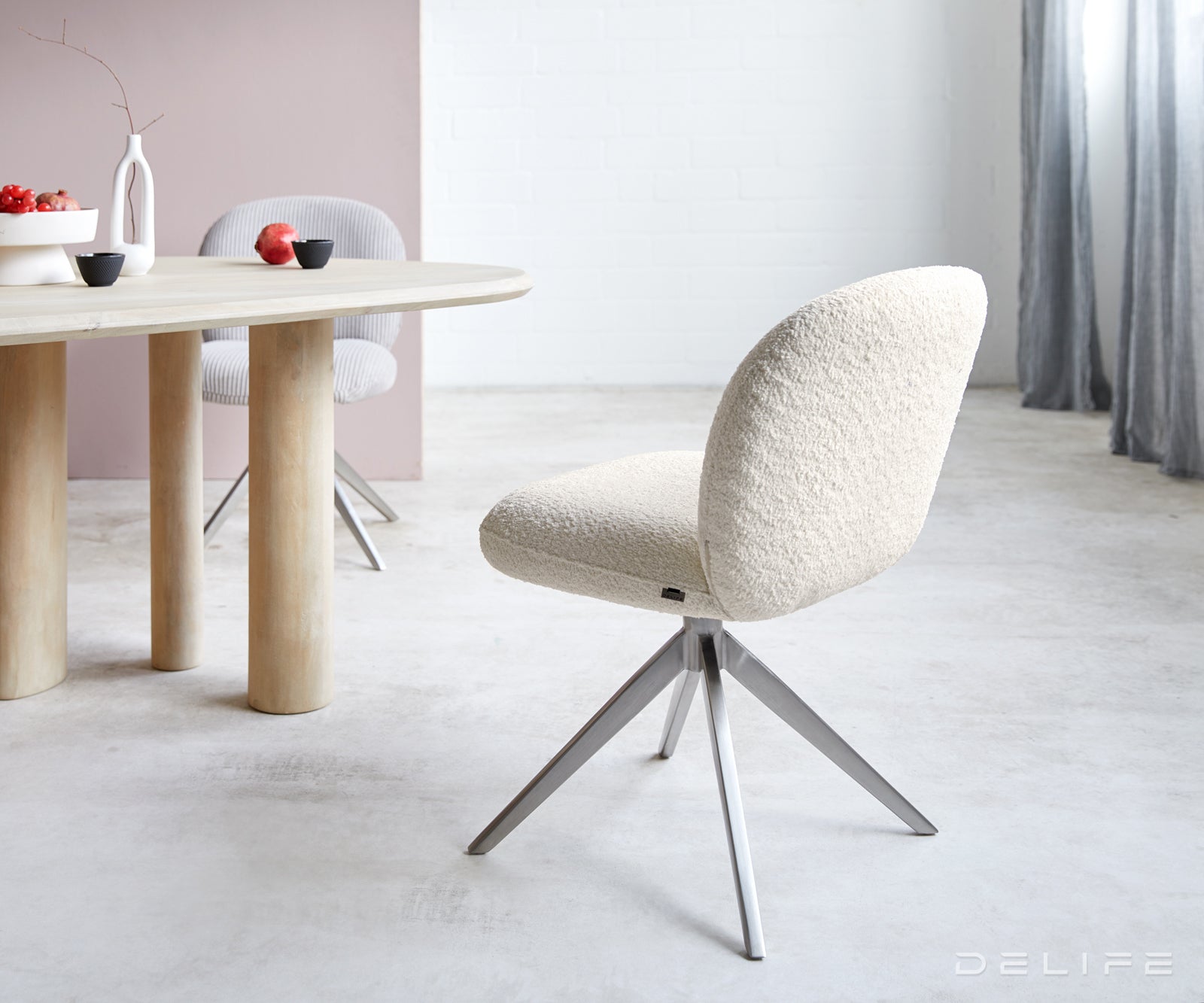 Jedilni stol Nube, Material: Bukle