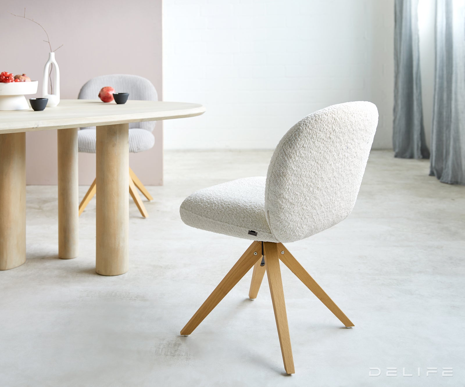 Jedilni stol Nube, Material: Bukle