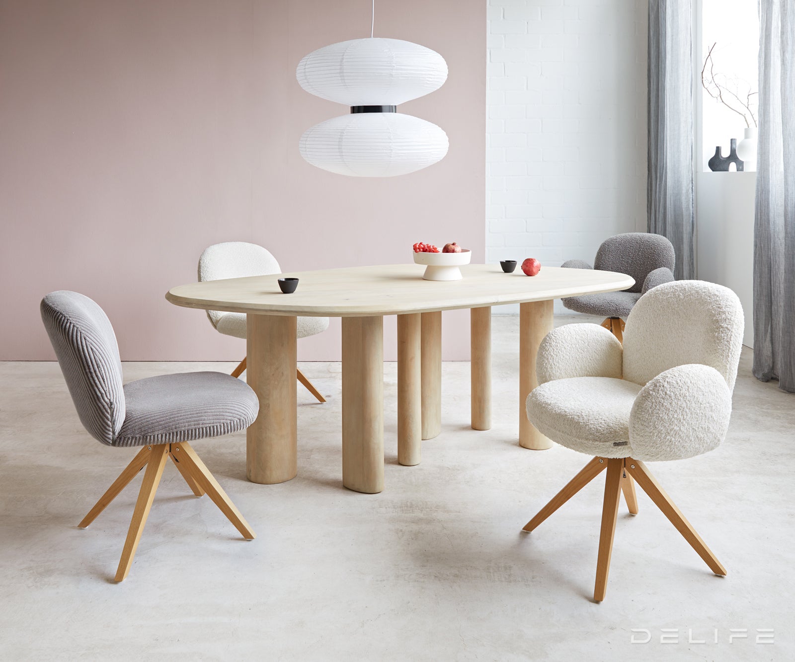 Jedilni stol Nube, Material: Bukle