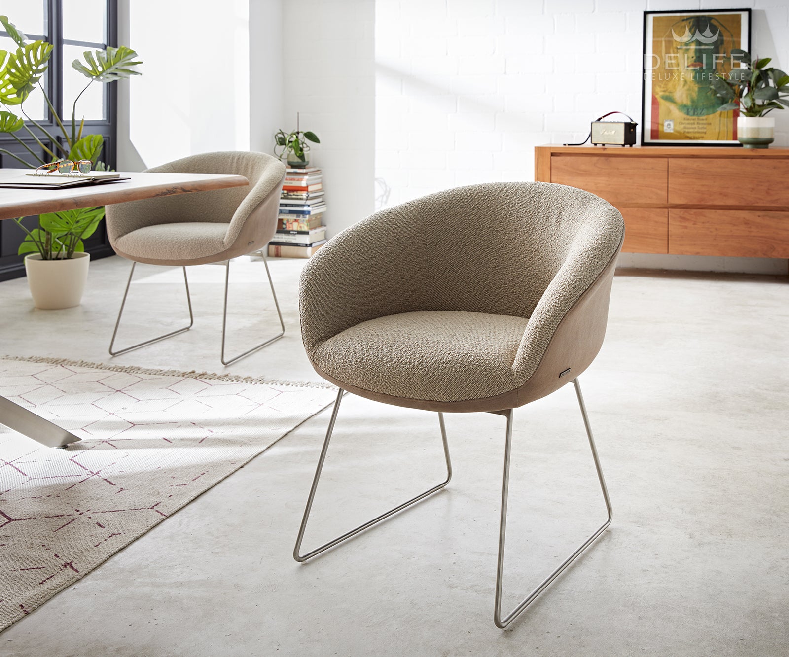 Jedilni stol Vinka, Material: Bukle