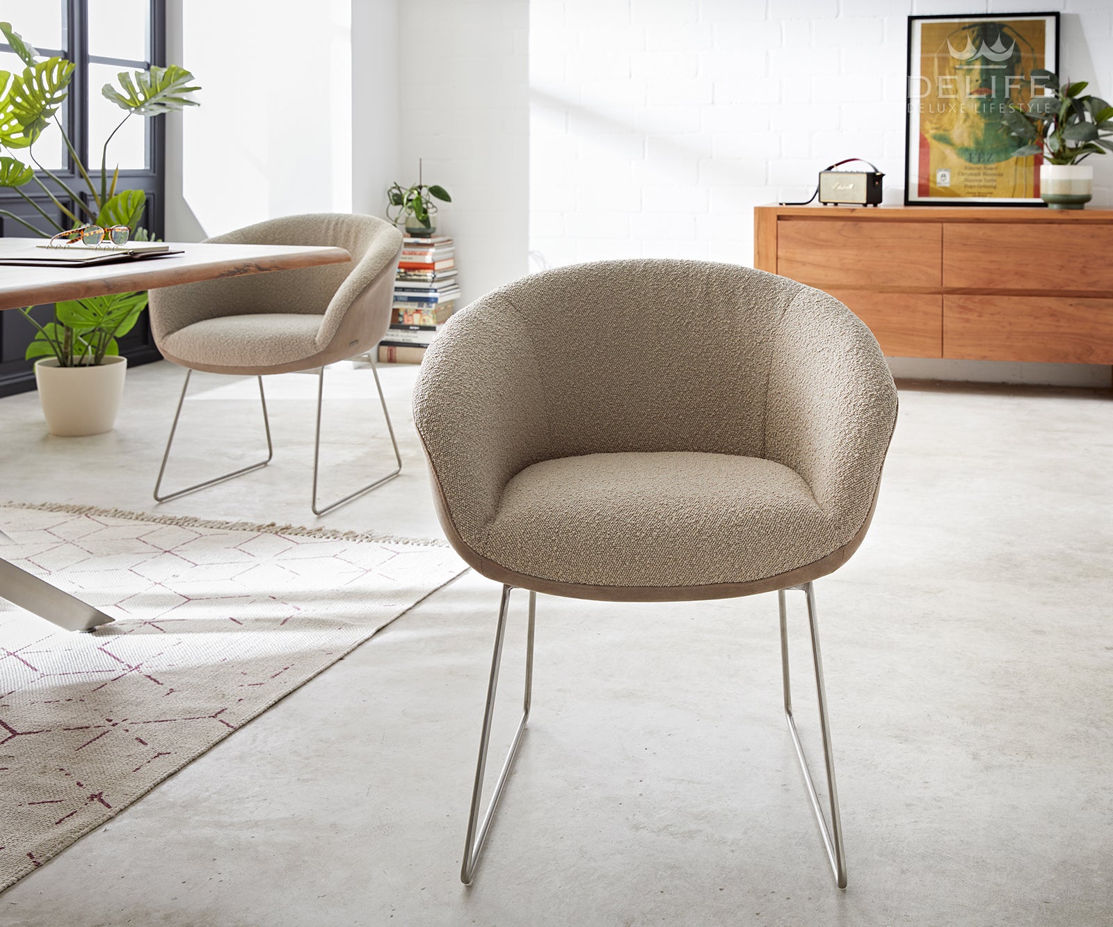 Jedilni stol Vinka, Material: Bukle