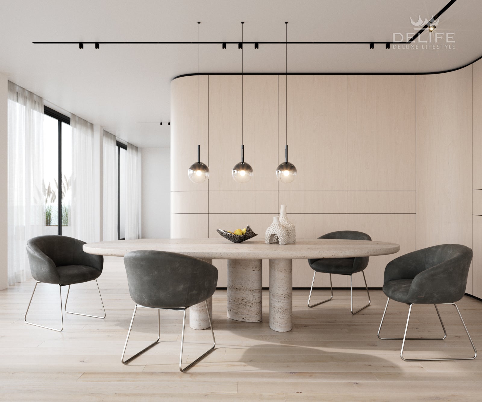 Jedilni stol Vinka, Material: Mikrofibra