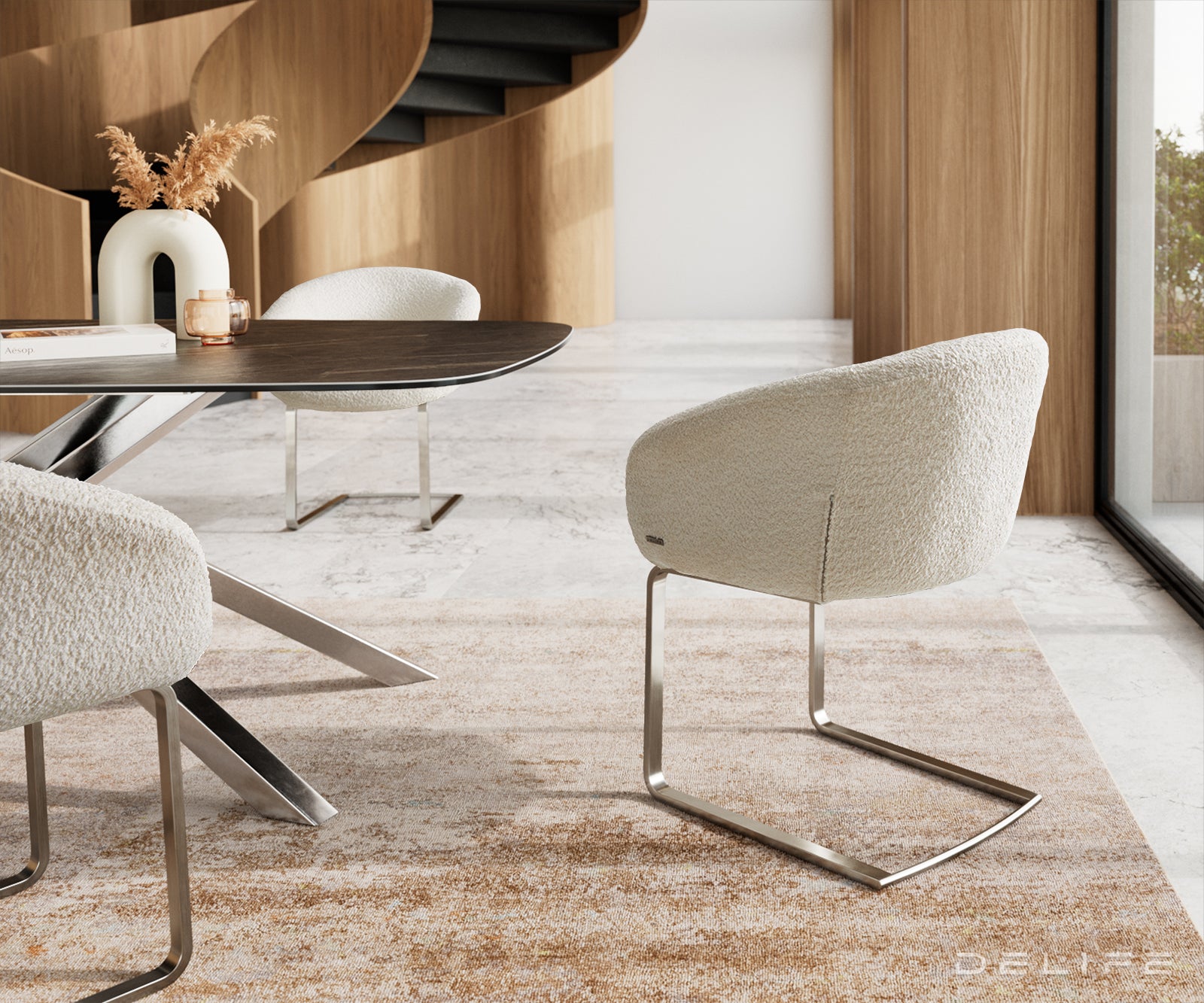 Jedilni stol Vinka, Material: Bukle