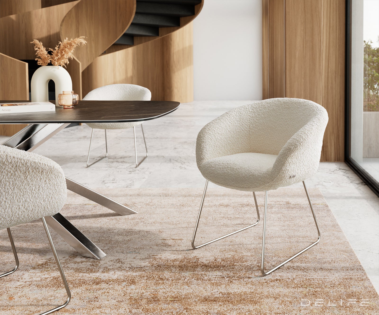 Jedilni stol Vinka, Material: Bukle