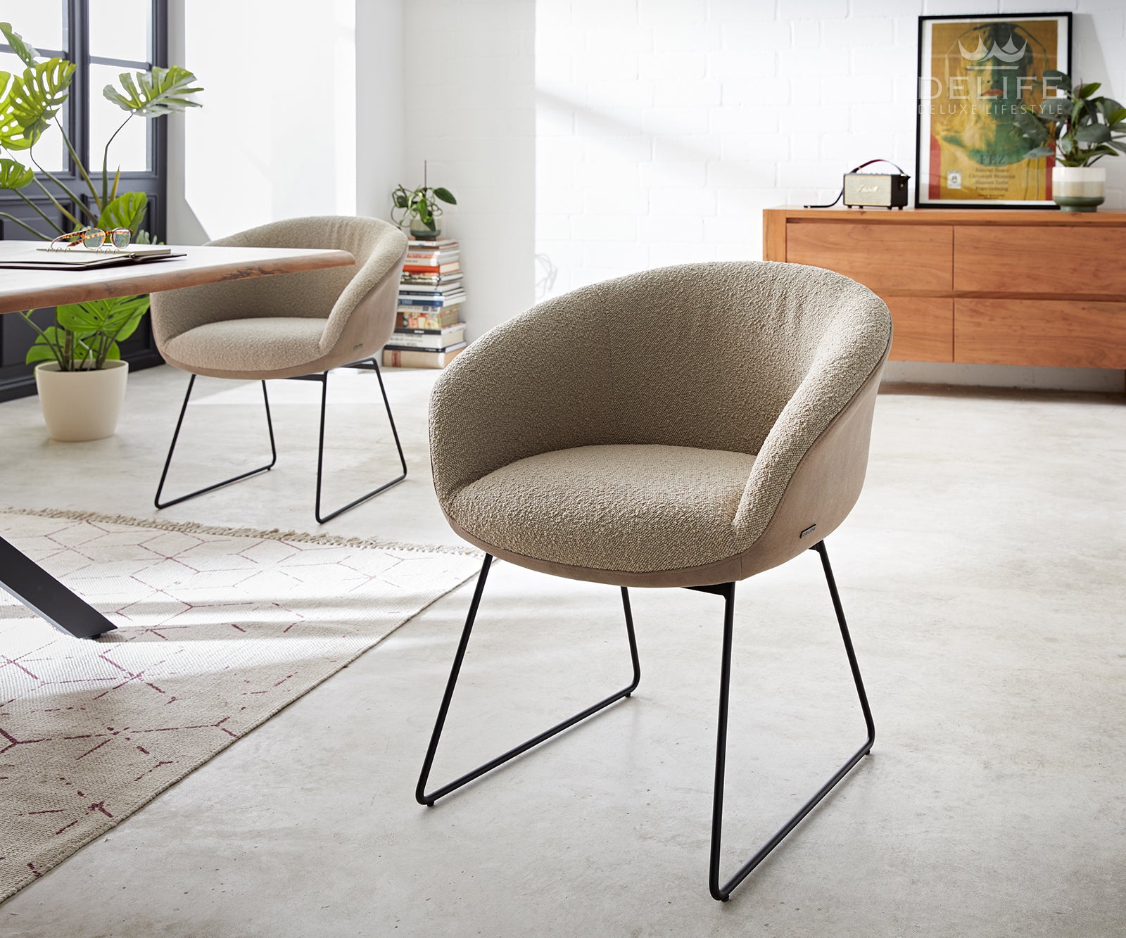 Jedilni stol Vinka, Material: Bukle