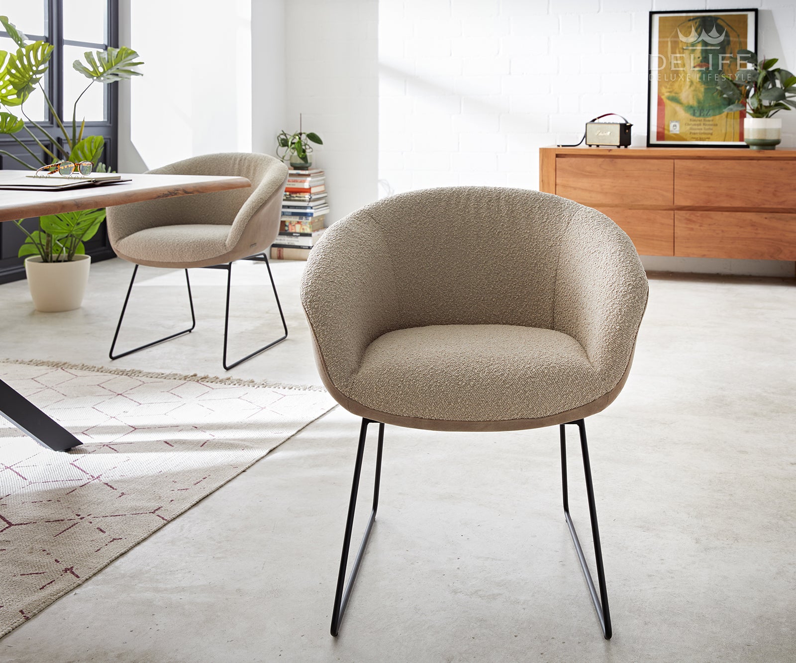 Jedilni stol Vinka, Material: Bukle