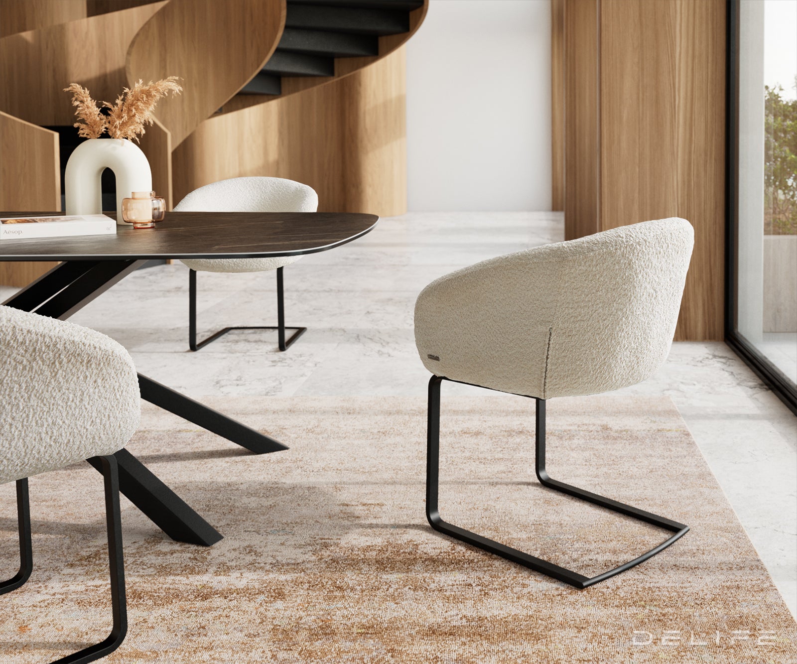 Jedilni stol Vinka, Material: Bukle