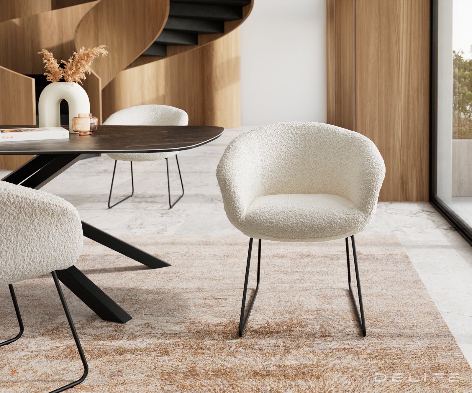 Jedilni stol Vinka, Material: Bukle