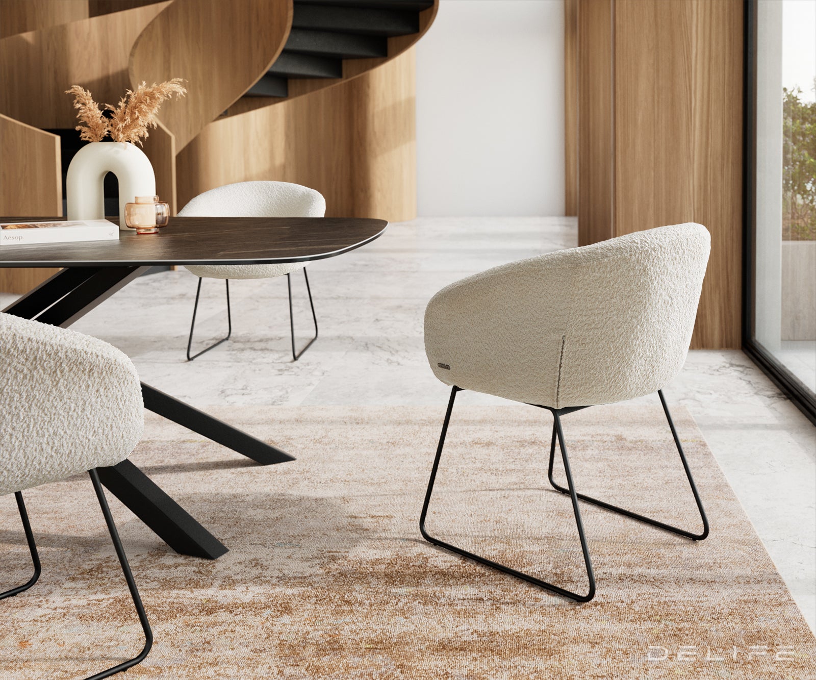 Jedilni stol Vinka, Material: Bukle