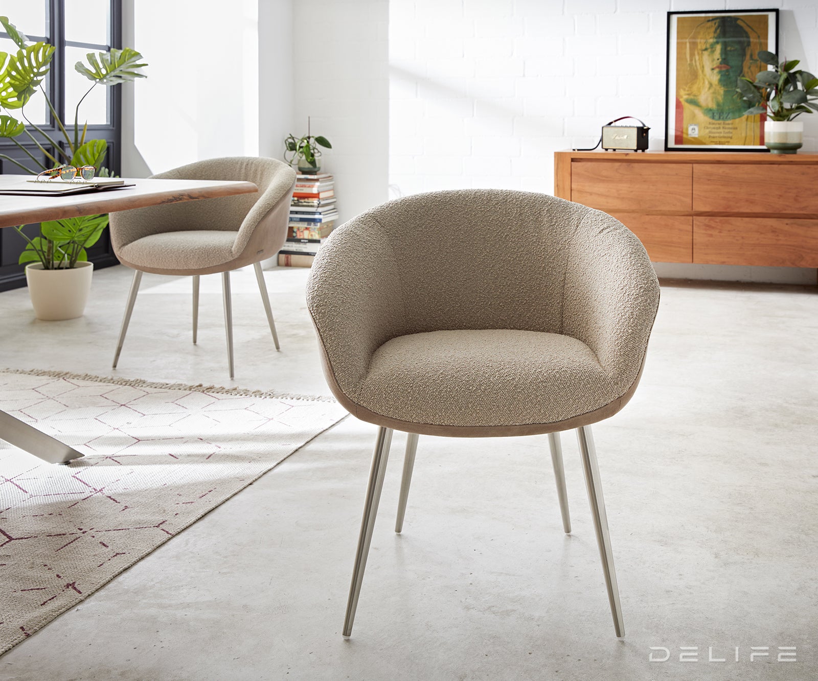 Jedilni stol Vinka, Material: Bukle