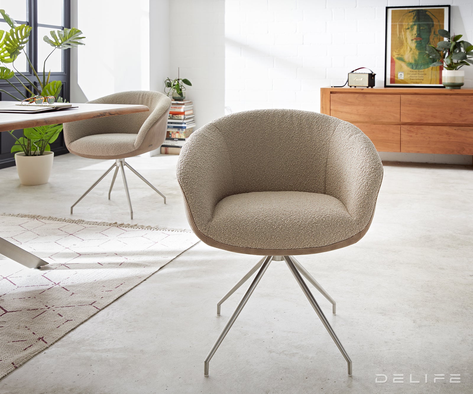 Jedilni stol Vinka, Material: Bukle