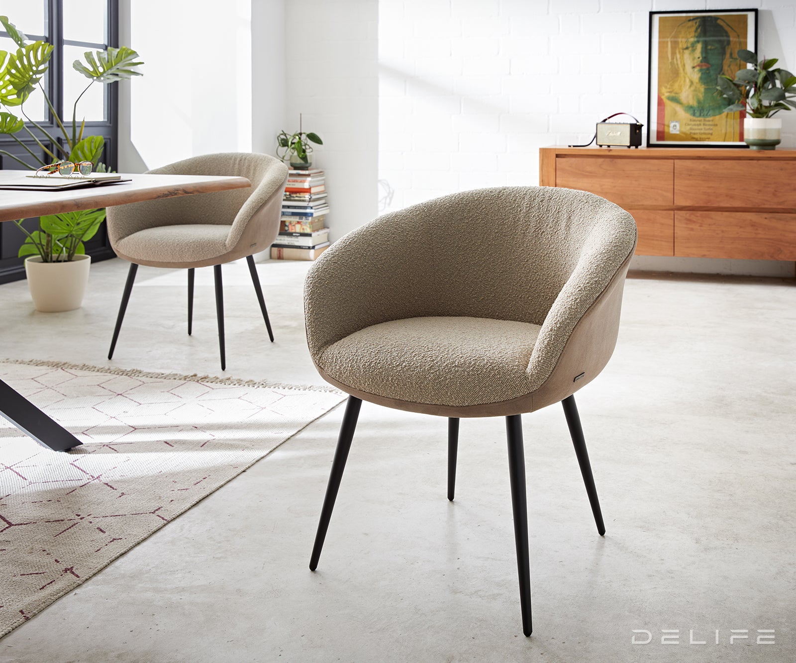 Jedilni stol Vinka, Material: Bukle