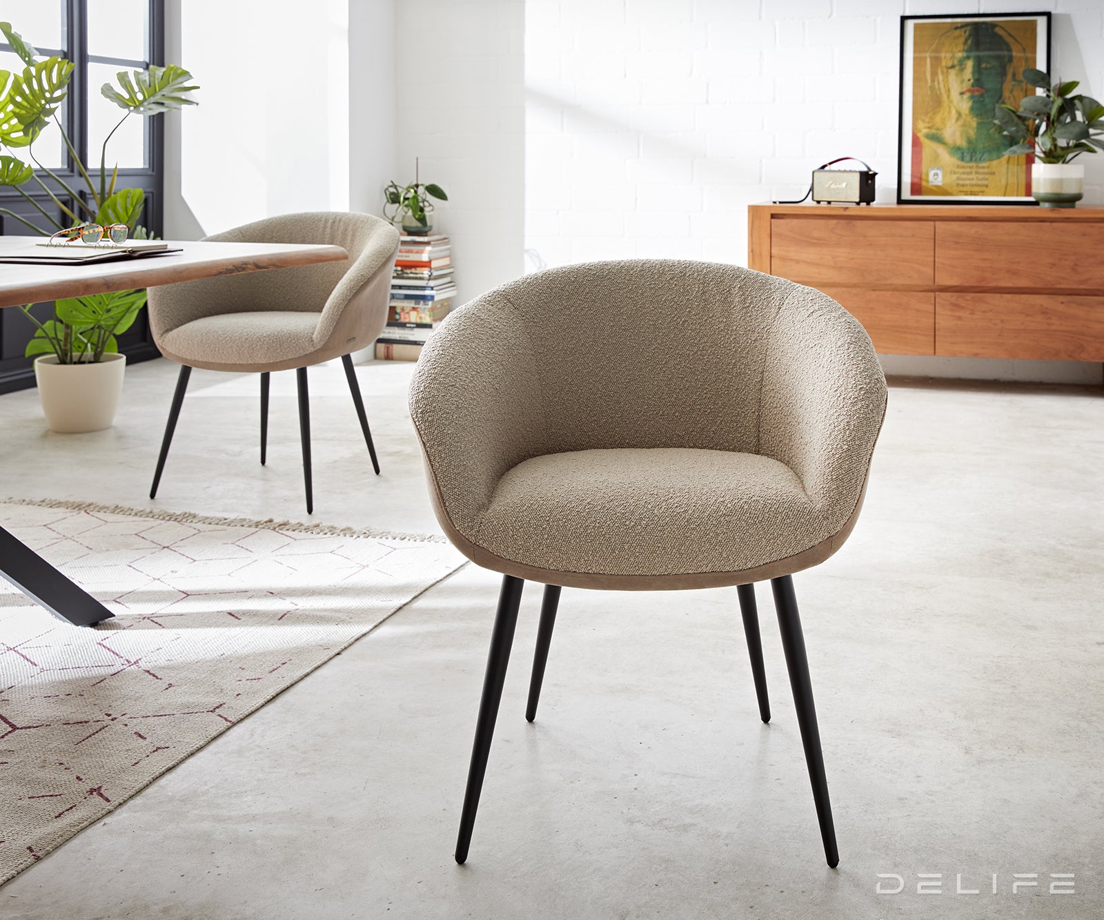 Jedilni stol Vinka, Material: Bukle