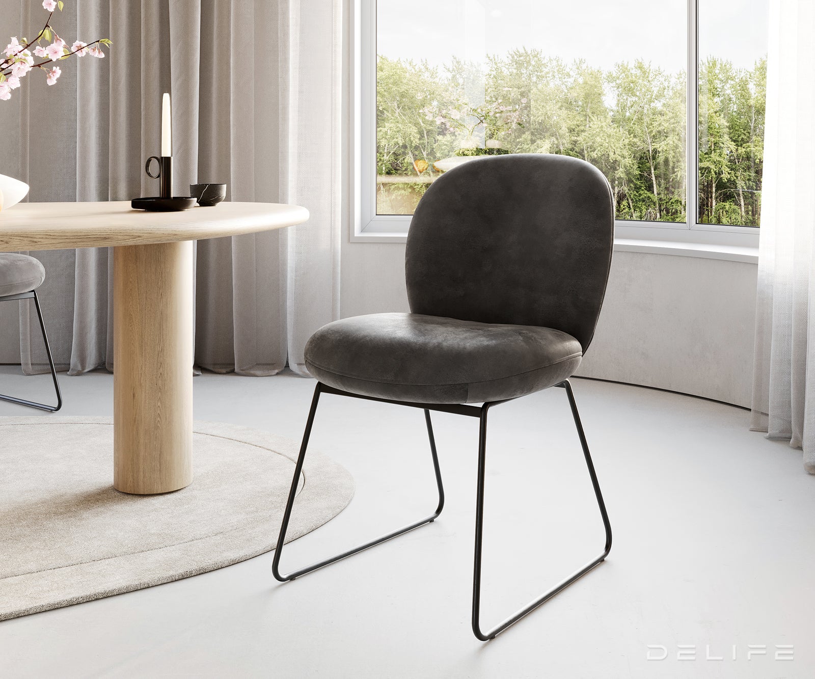 Jedilni stol Nube, Material: Mikrofibra