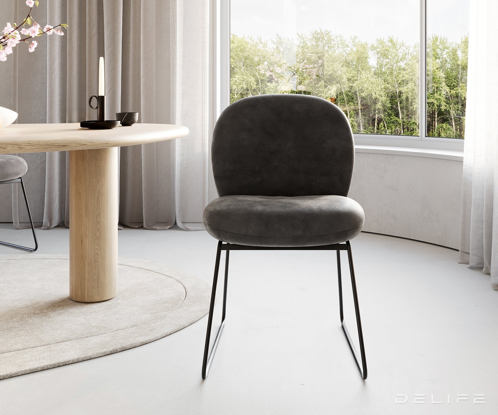 Jedilni stol Nube, Material: Mikrofibra