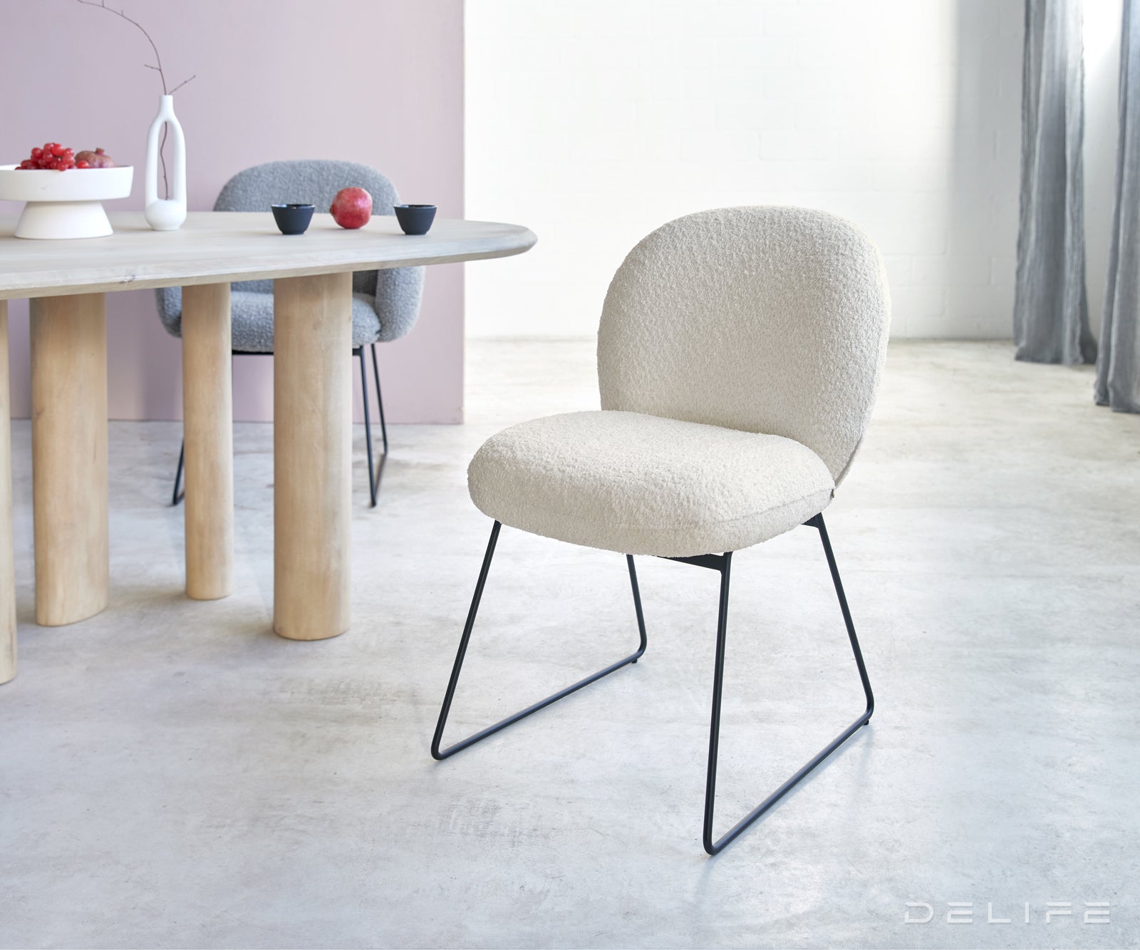 Jedilni stol Nube, Material: Bukle