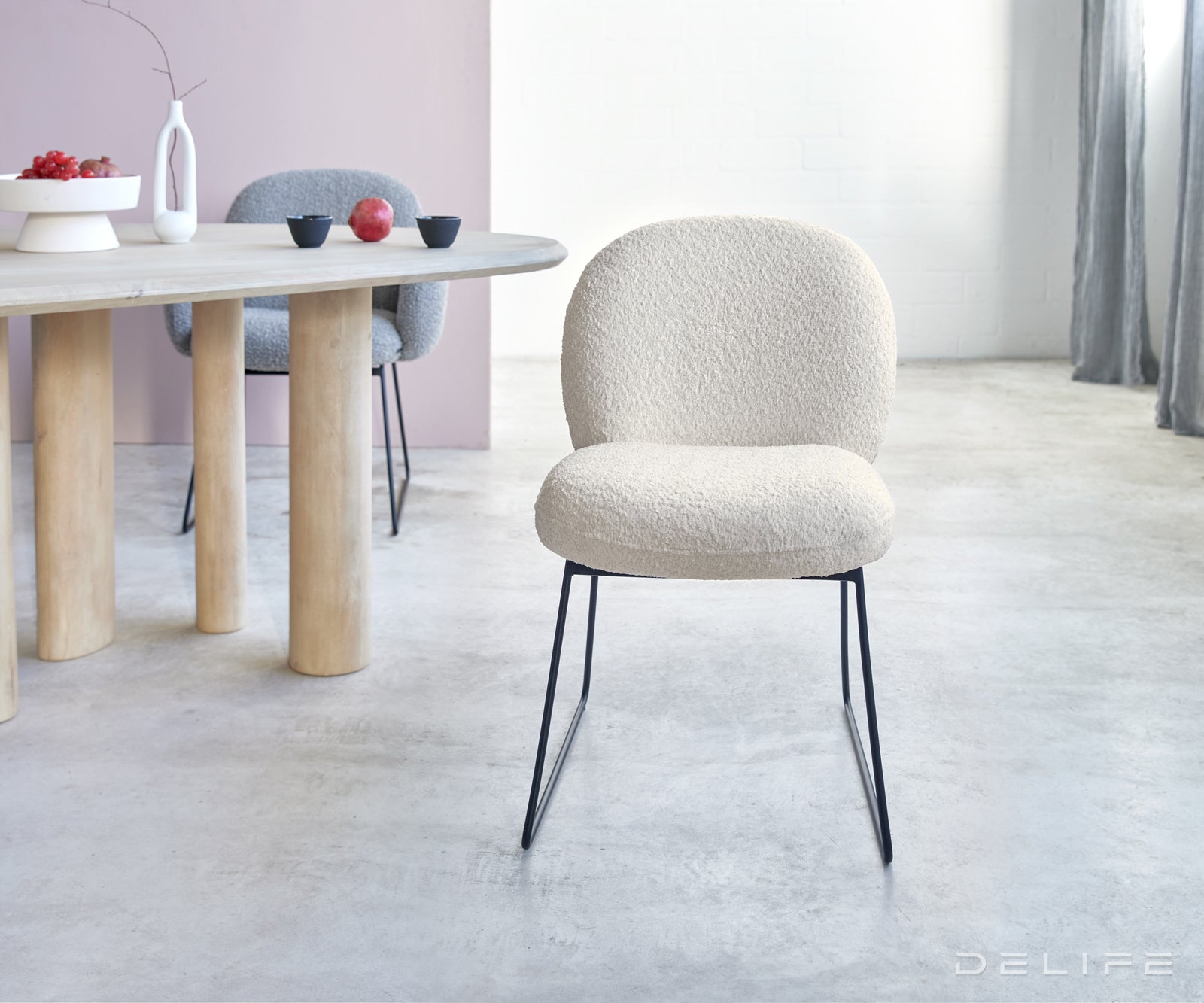 Jedilni stol Nube, Material: Bukle