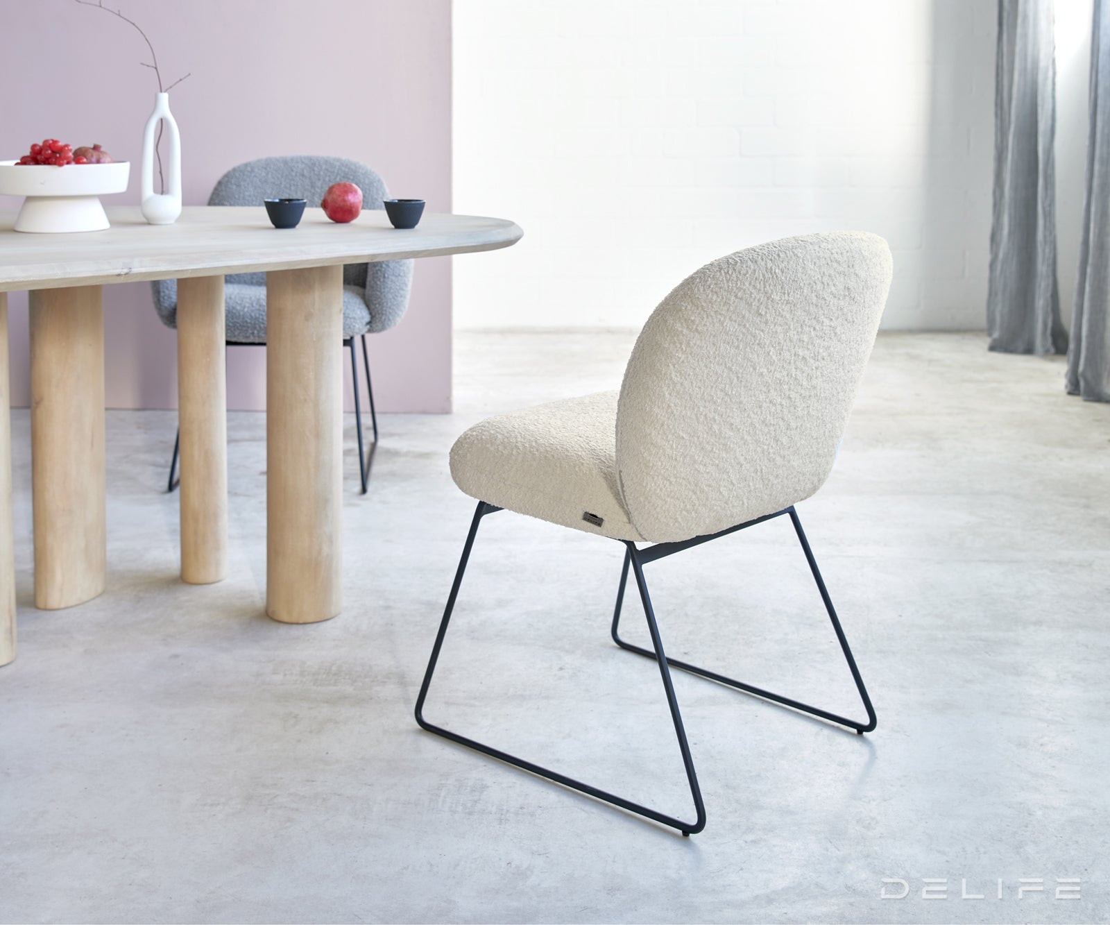 Jedilni stol Nube, Material: Bukle