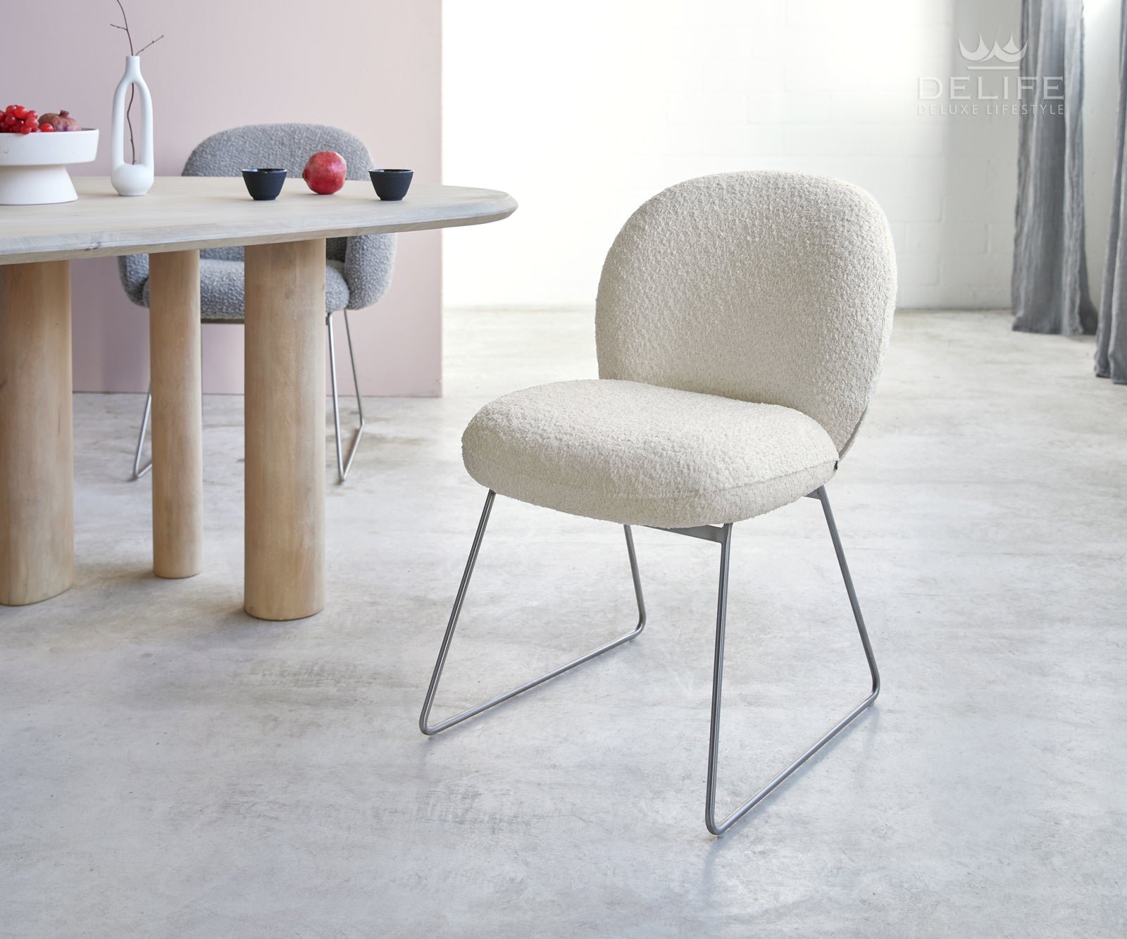 Jedilni stol Nube, Material: Bukle