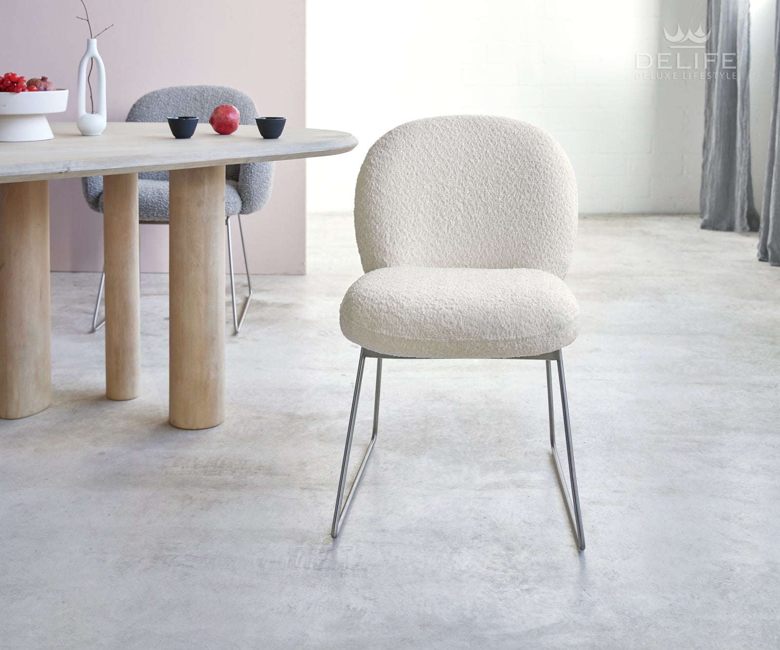 Jedilni stol Nube, Material: Bukle