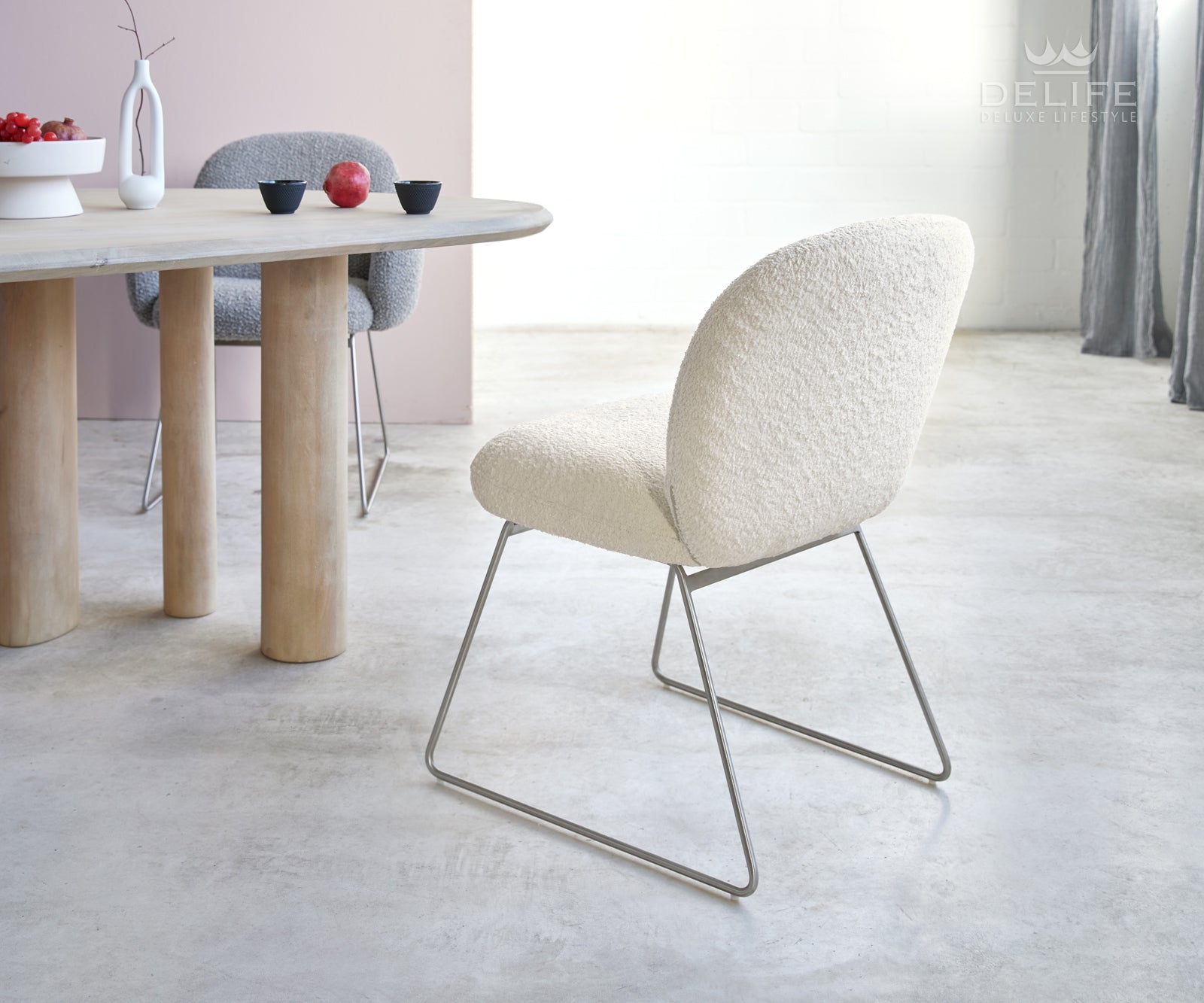 Jedilni stol Nube, Material: Bukle