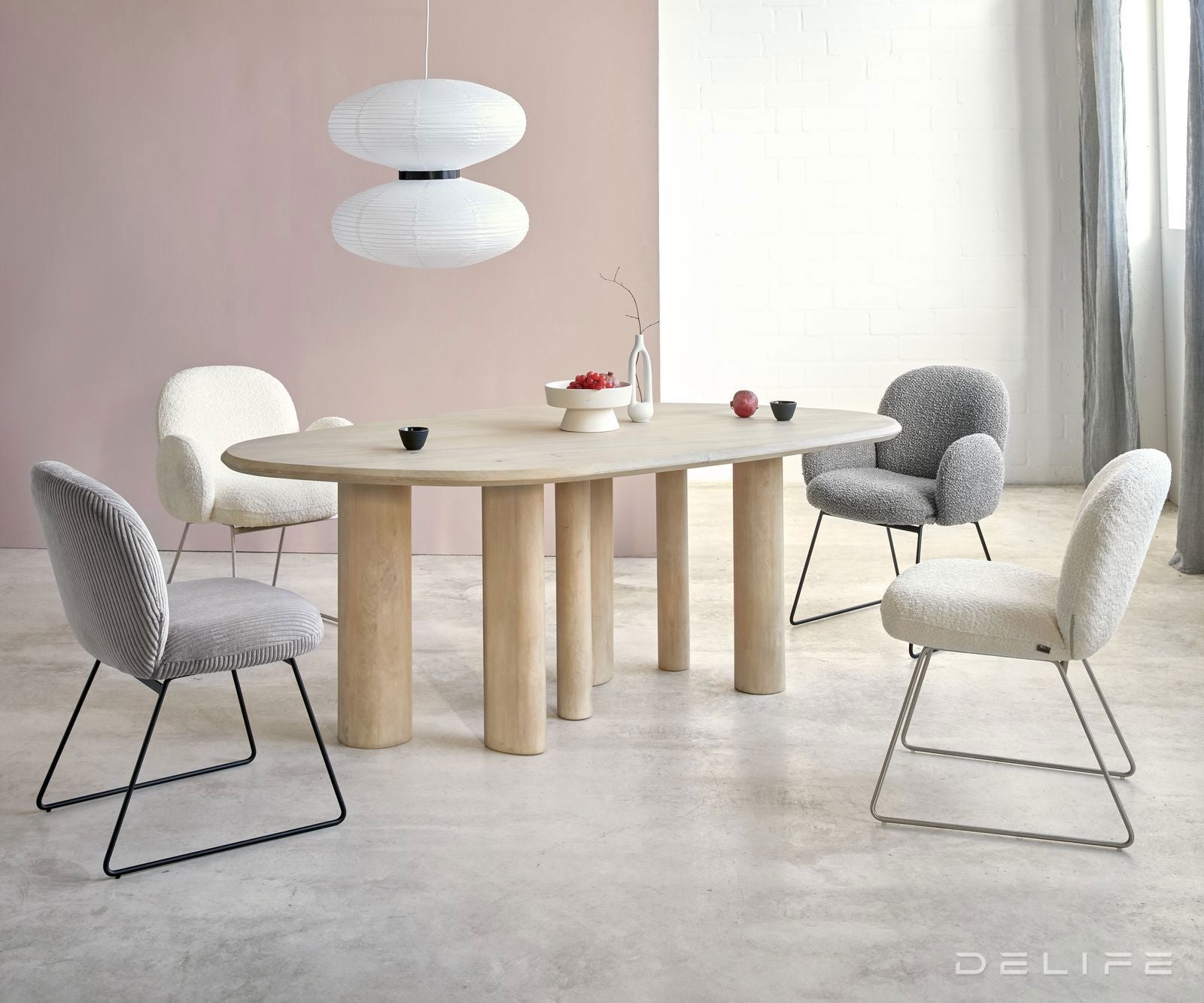 Jedilni stol Nube, Material: Bukle