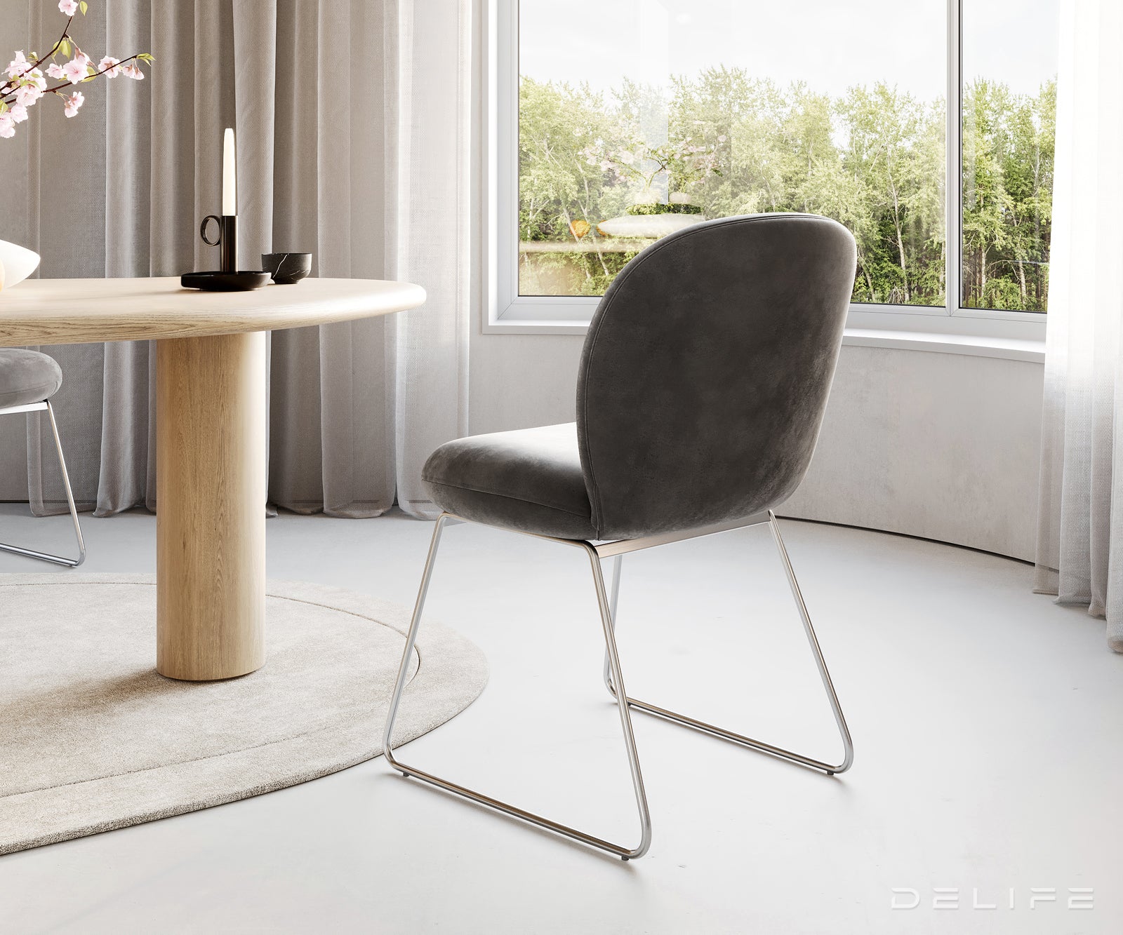 Jedilni stol Nube, Material: Mikrofibra