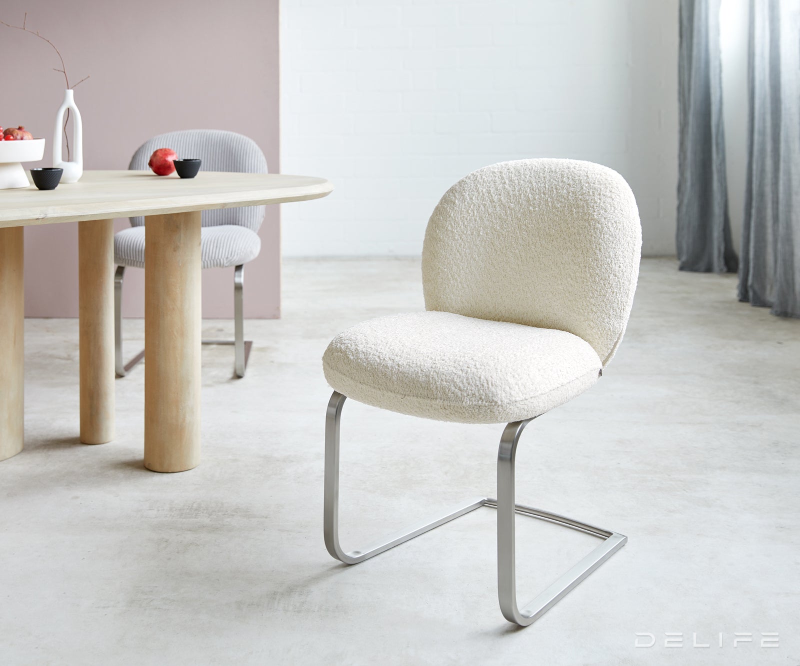 Jedilni stol Nube, Material: Bukle