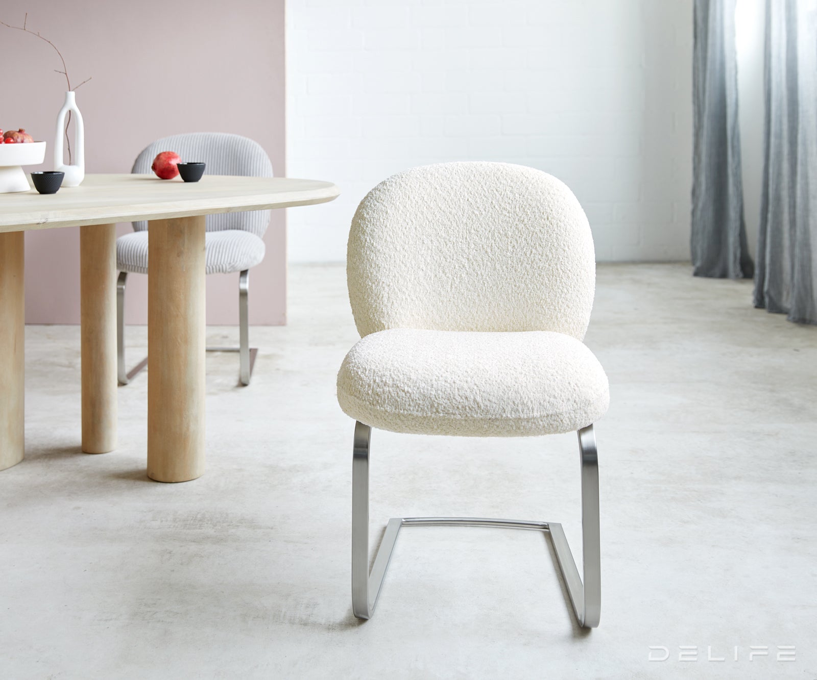 Jedilni stol Nube, Material: Bukle