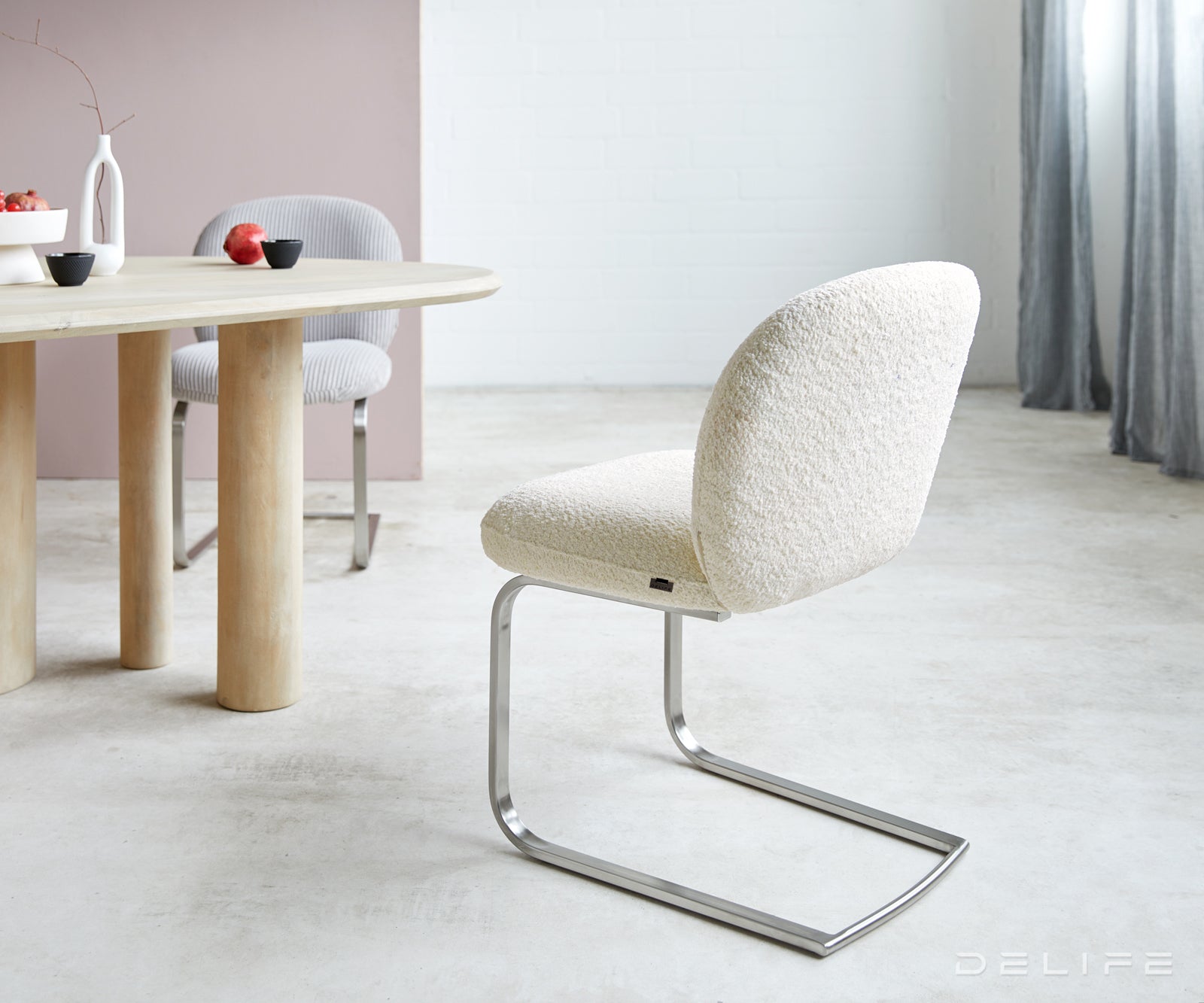 Jedilni stol Nube, Material: Bukle