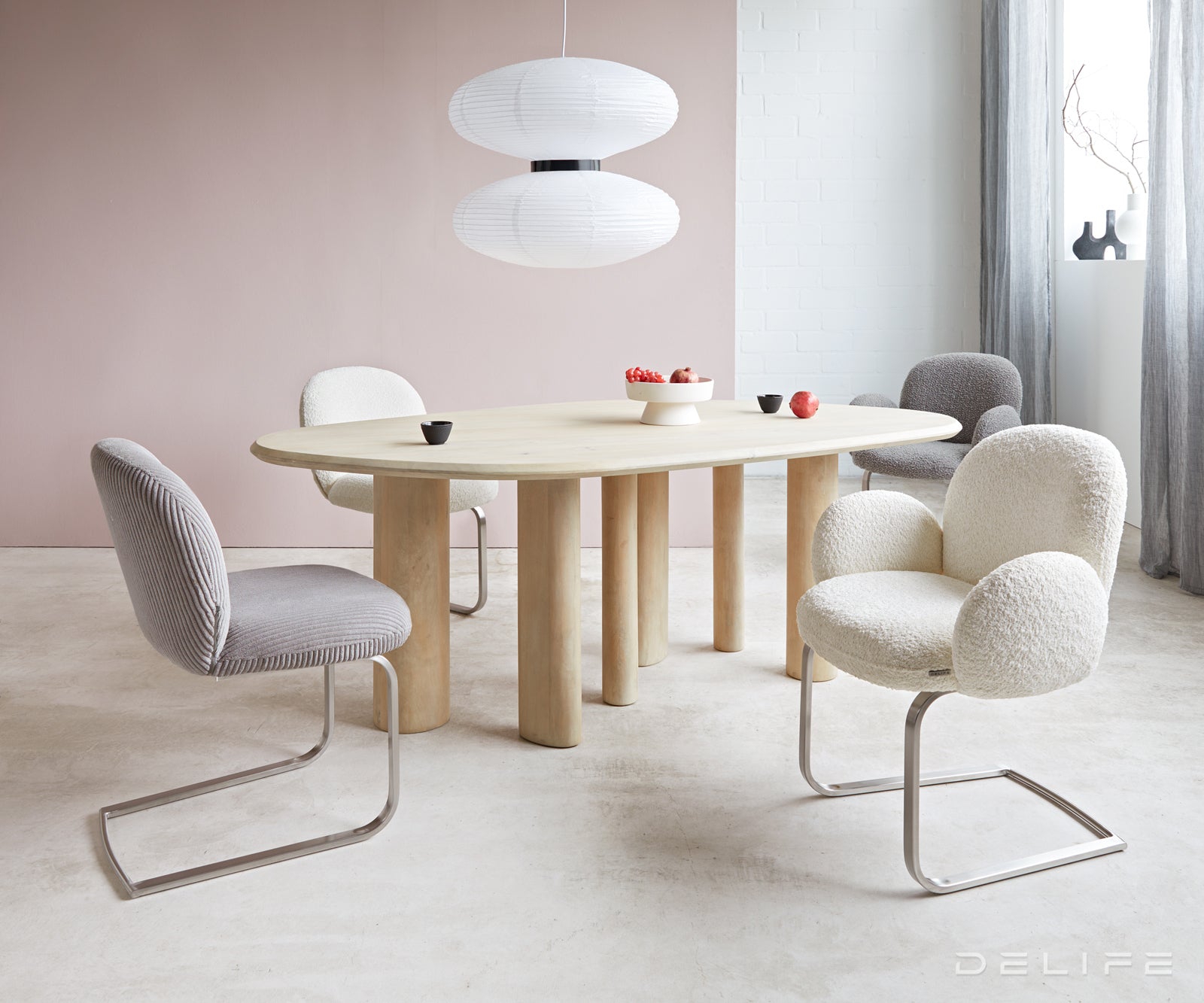 Jedilni stol Nube, Material: Bukle