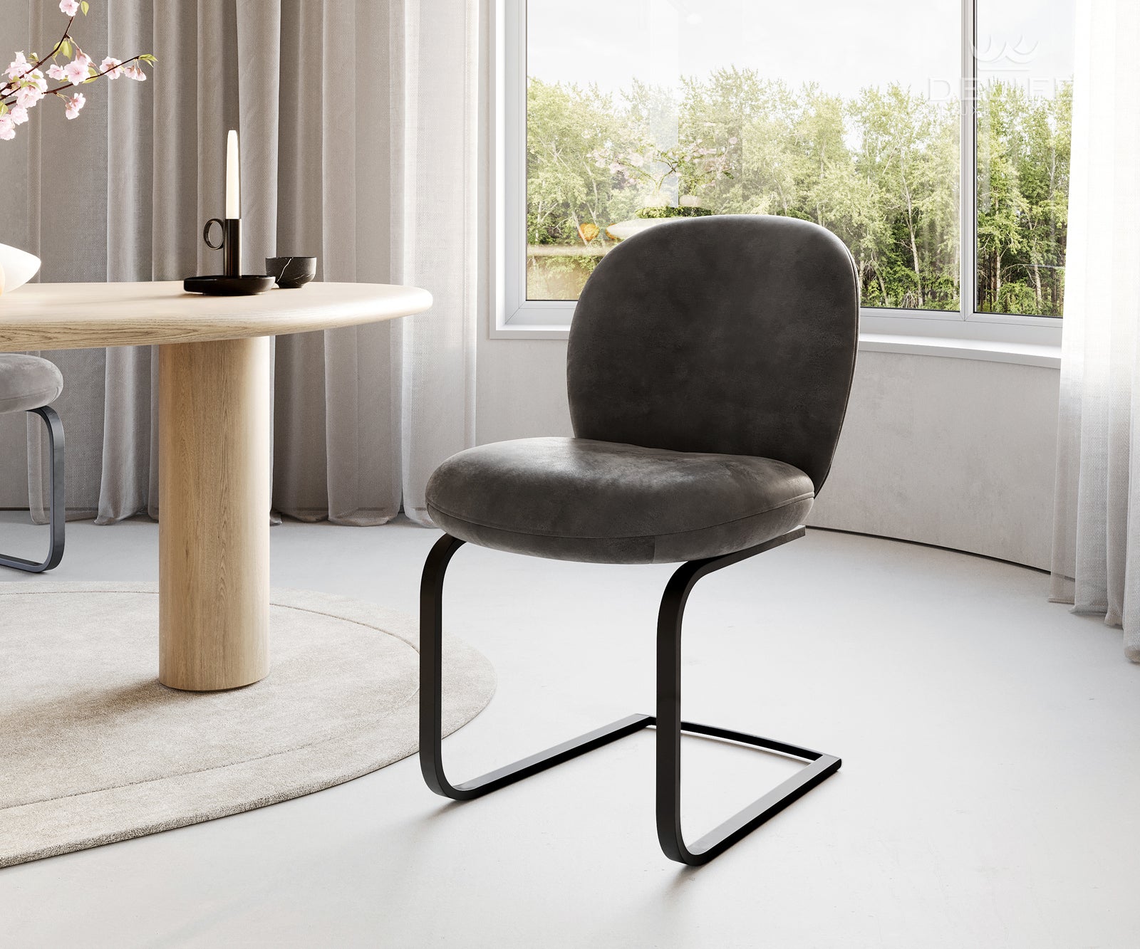 Jedilni stol Nube, Material: Mikrofibra