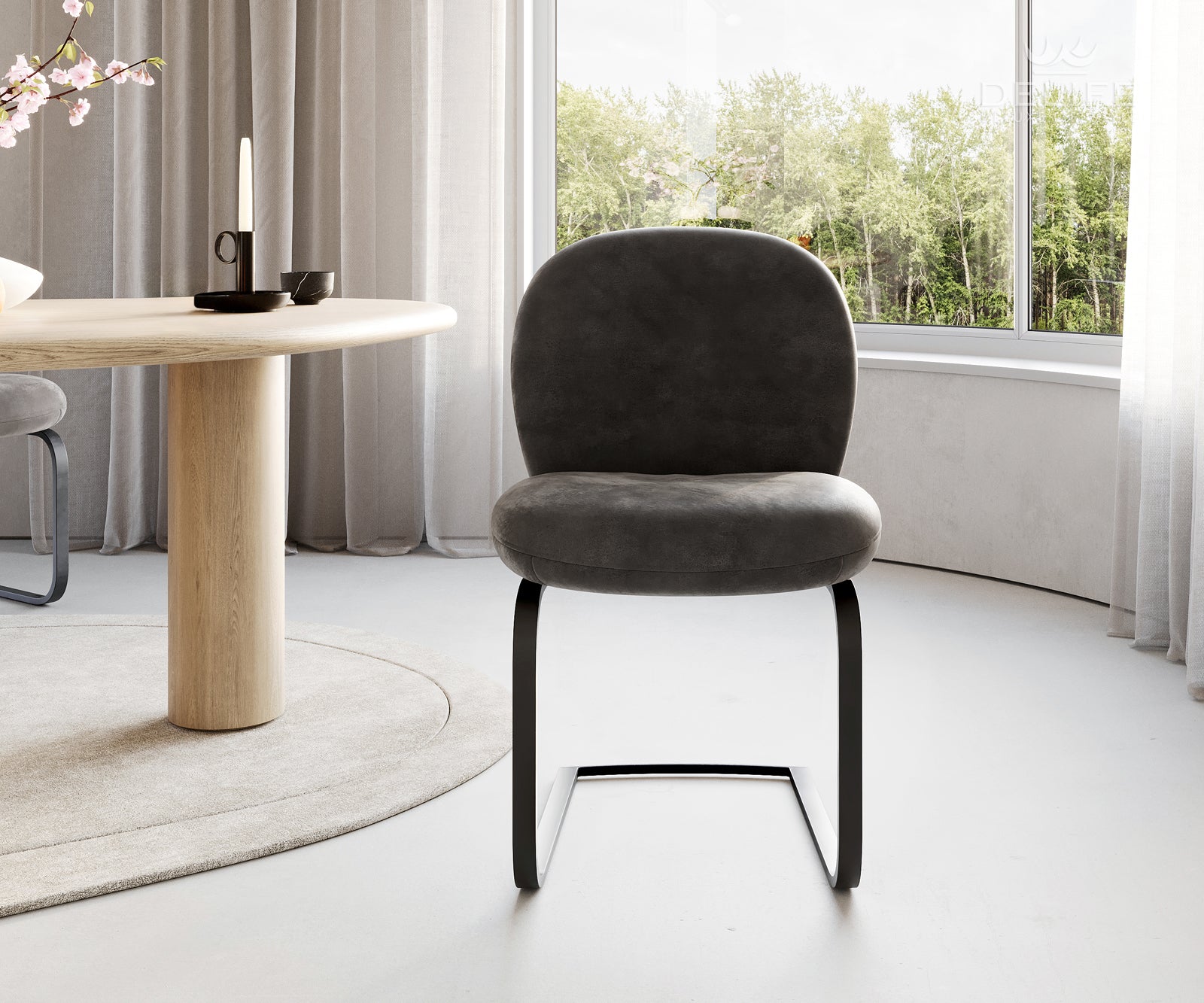 Jedilni stol Nube, Material: Mikrofibra