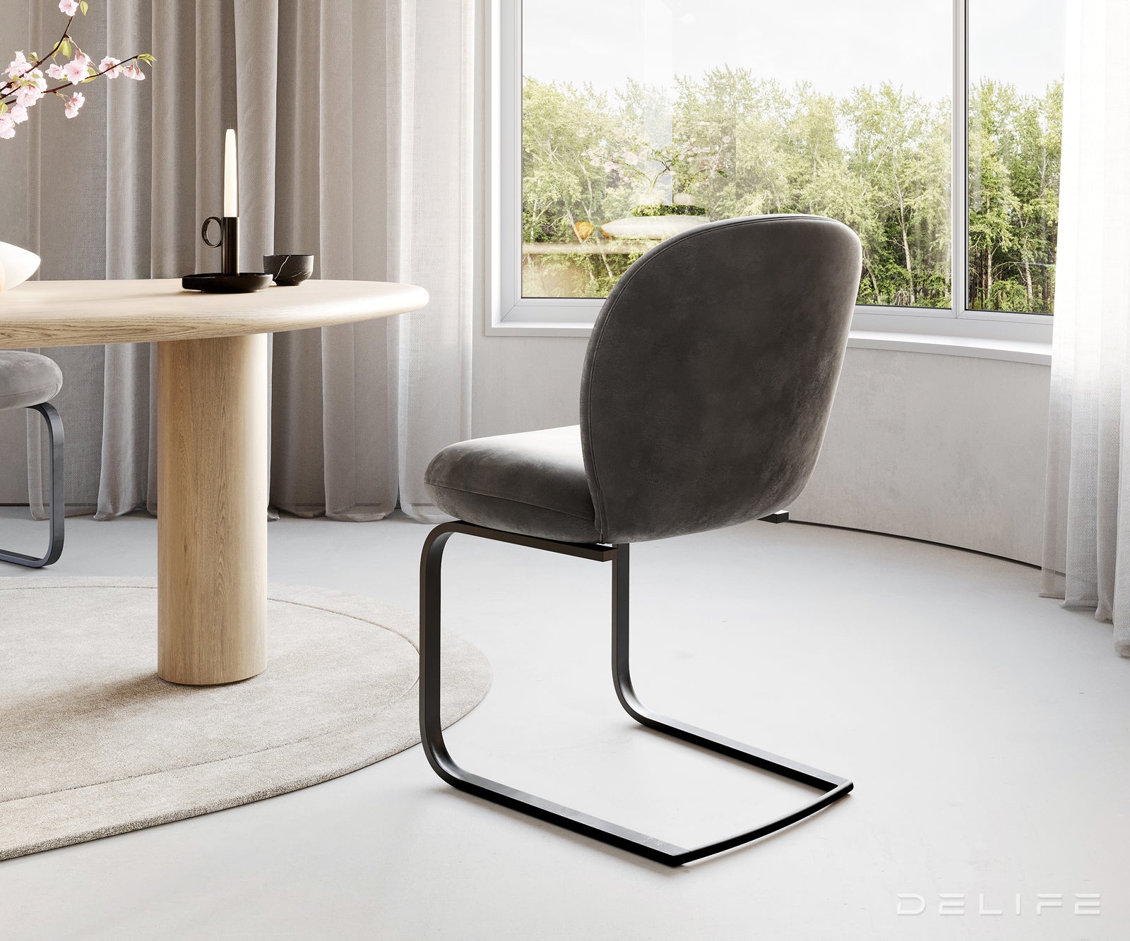 Jedilni stol Nube, Material: Mikrofibra