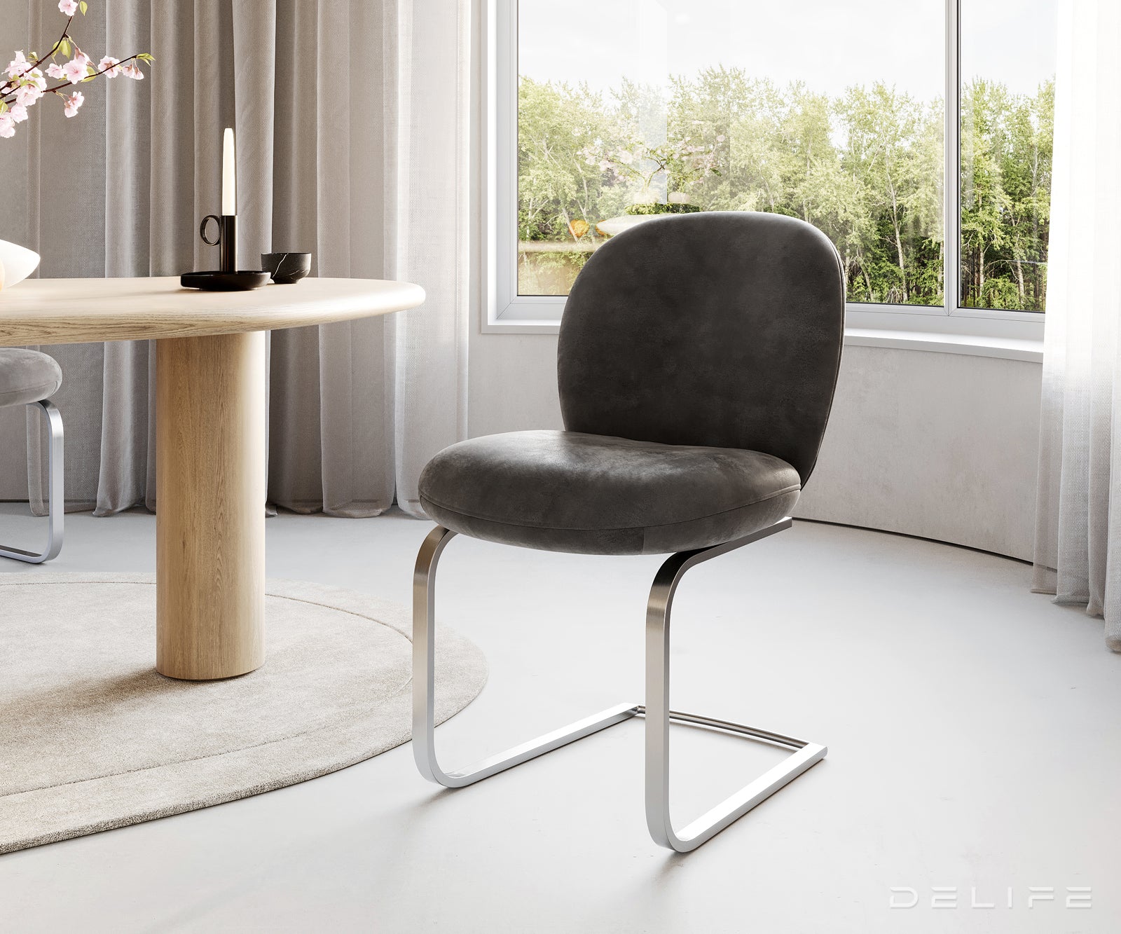 Jedilni stol Nube, Material: Mikrofibra