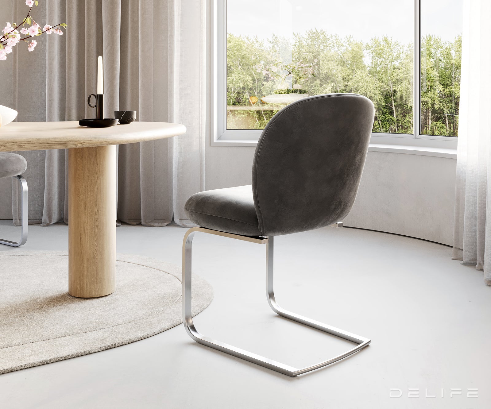 Jedilni stol Nube, Material: Mikrofibra