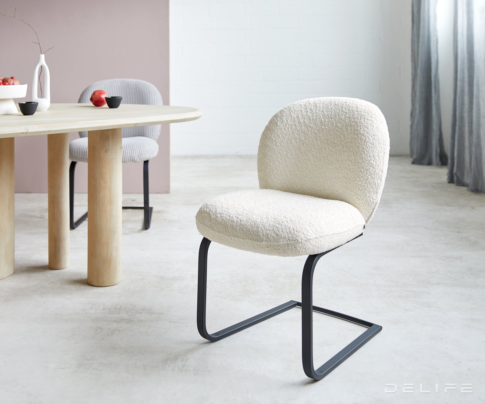 Jedilni stol Nube, Material: Bukle