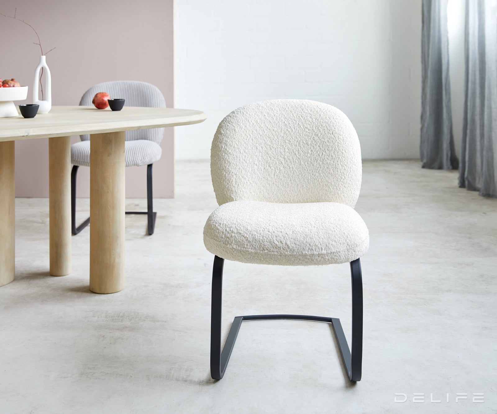 Jedilni stol Nube, Material: Bukle