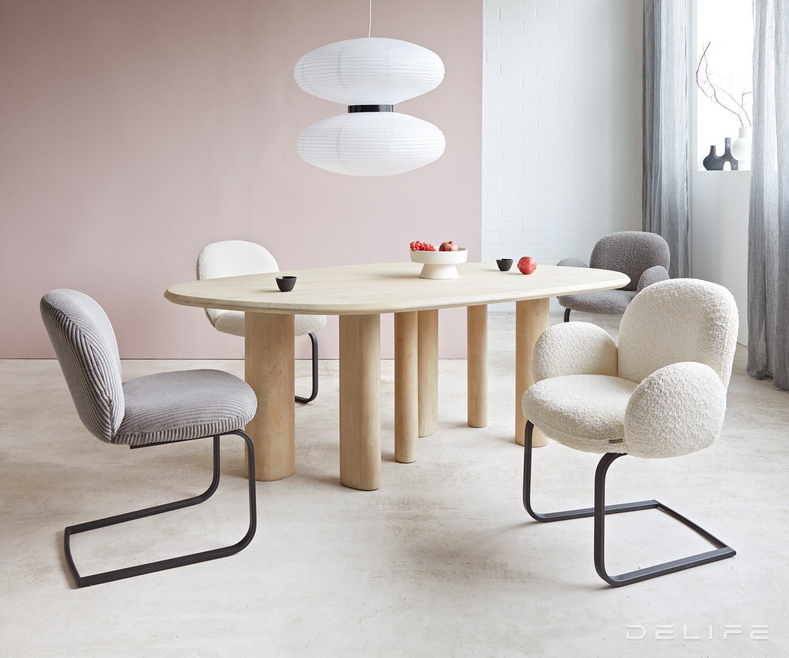 Jedilni stol Nube, Material: Bukle