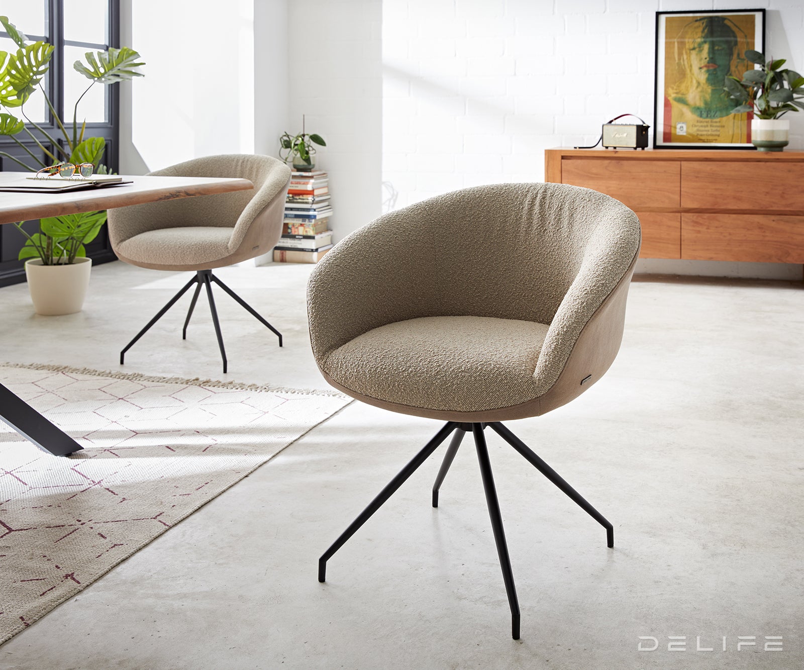 Jedilni stol Vinka, Material: Bukle