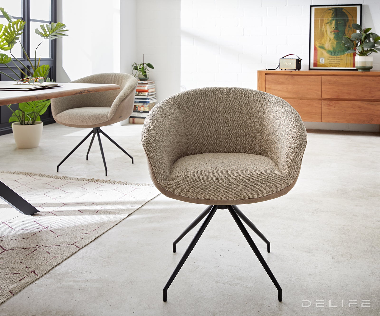 Jedilni stol Vinka, Material: Bukle